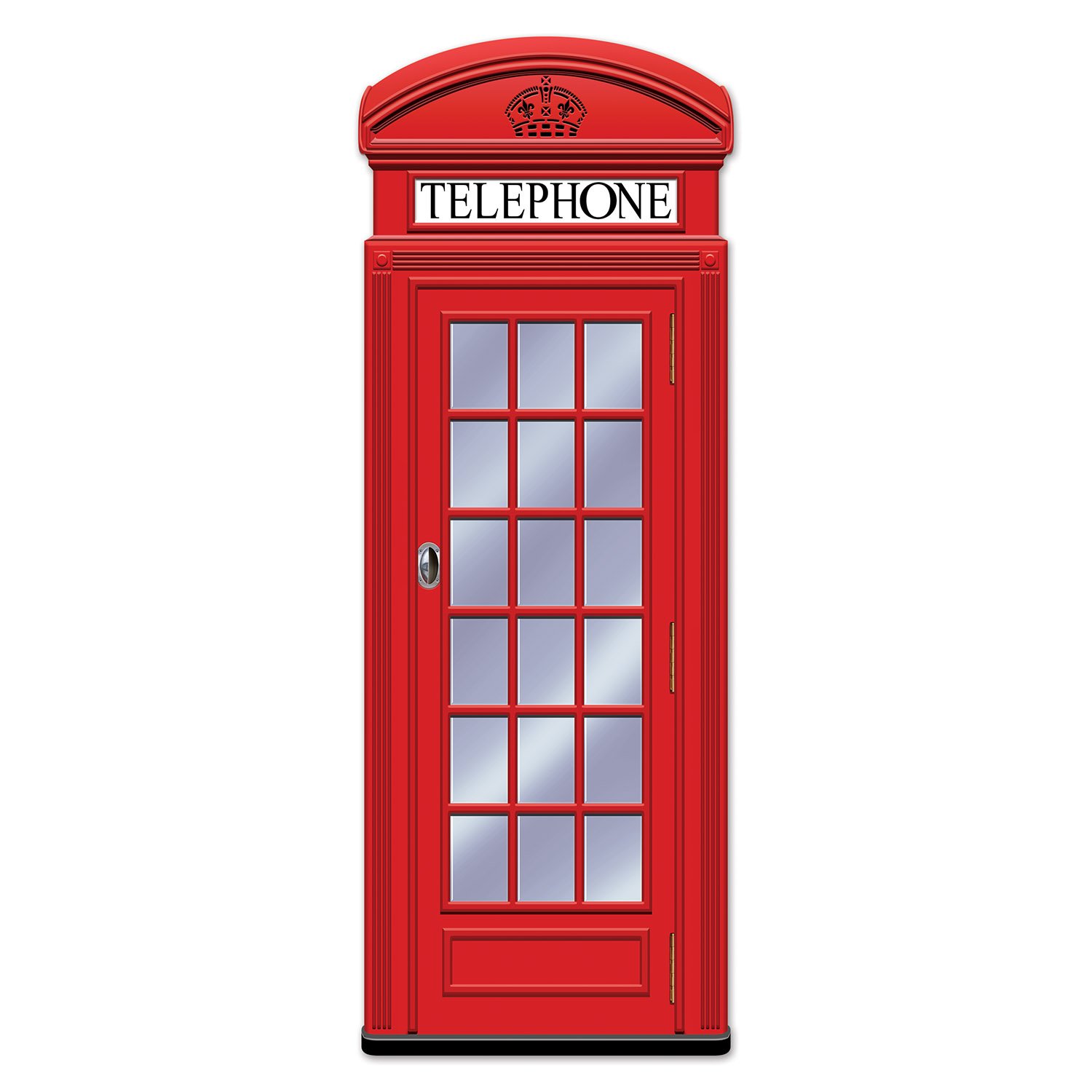 Beistle 5' Jointed Phone Box Party Decorations - Pack of 12 for Halloween, Birthday & Themed Parties - Perfect for Photo Booths, Home Decor & Event Backdrops