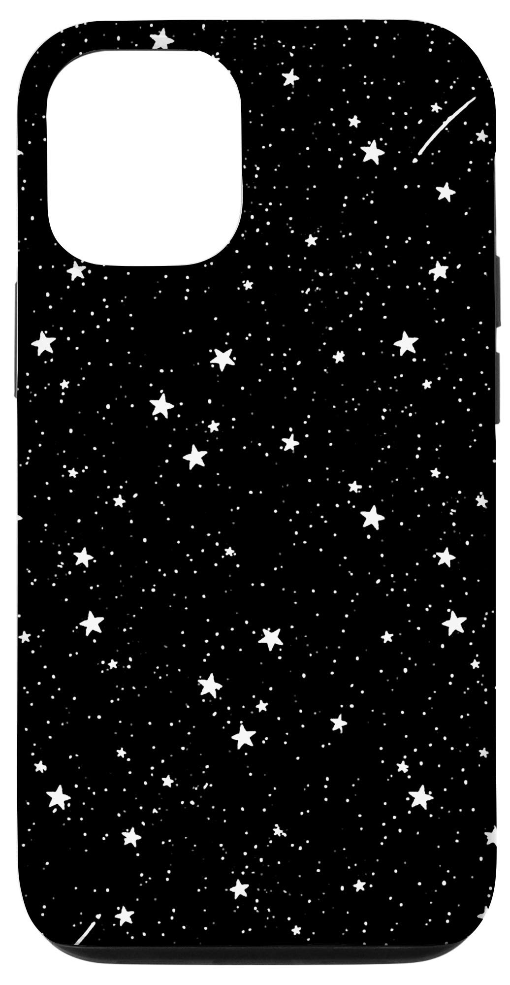 Cute Starry Sky Phone Case for iPhone 12/12 Pro - Slim Protective Cover with Black Galaxy Design | Perfect for Daily Use, Travel & Gift Giving