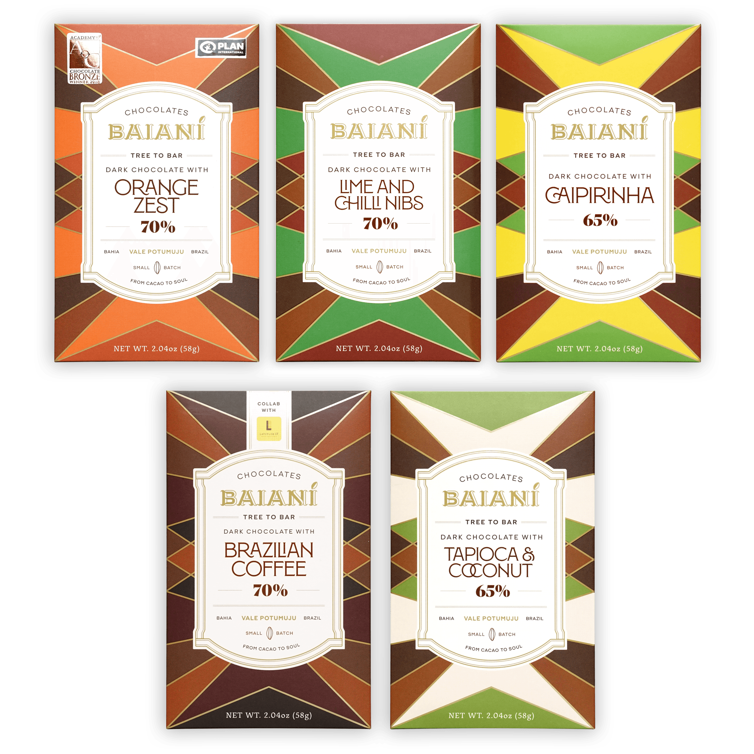 Baiani Inclusion Chocolate Bundle (5 Bars) - Premium Gourmet Chocolate for Gifting, Parties & Desserts | Perfect for Holidays, Birthdays & Special Occasions