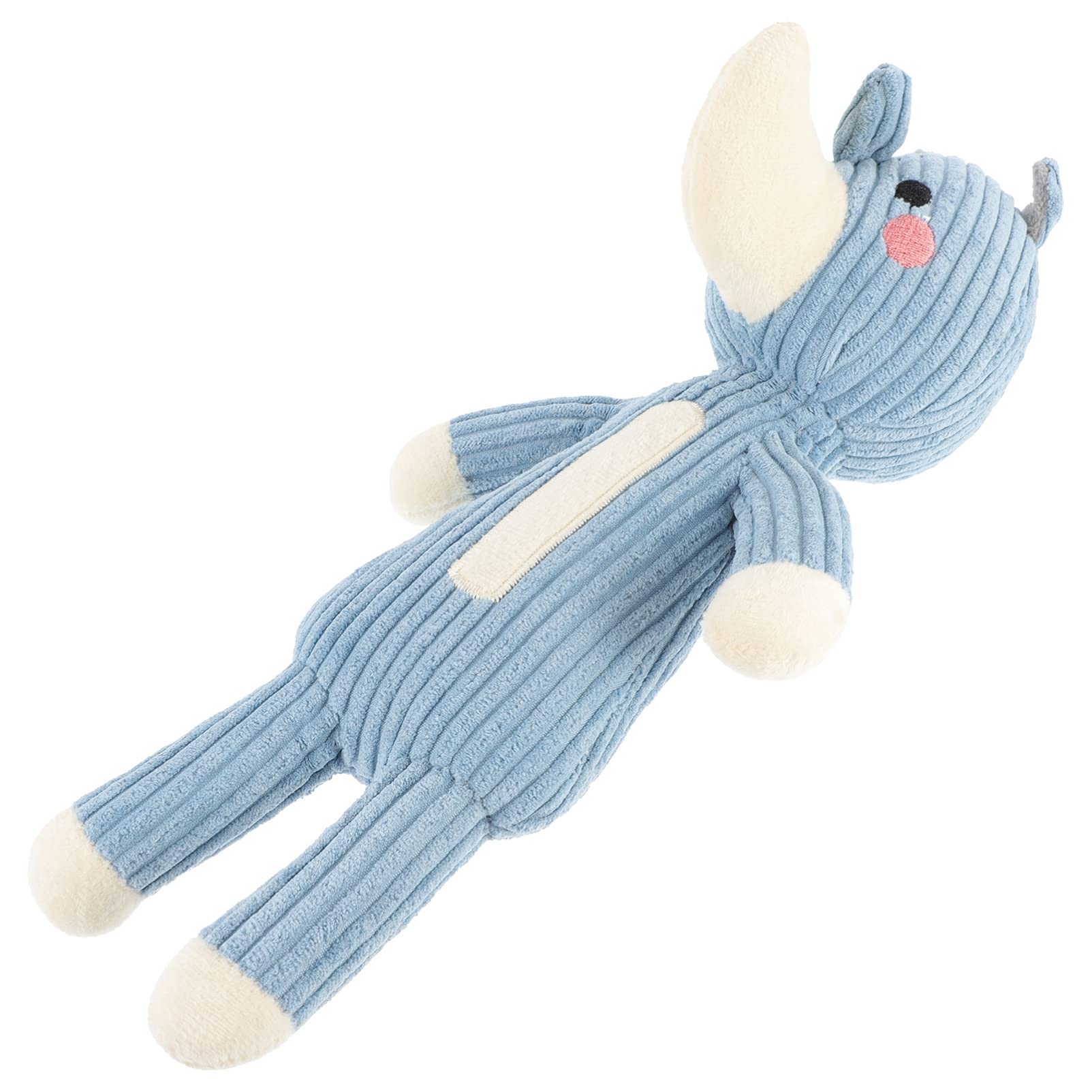 Balacoo Kids Plush Toy - Interactive Talking Rhino Stuffed Animal with Chewable Molar, Soft Dog Chew Toy for Puppy Teething Relief | Perfect for Toddler Playtime, Pet Training & Soothing Teething Puppies