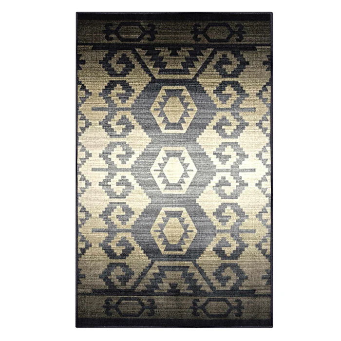 Handwoven Catori Rustic Aztec Southwestern Area Rug - Boho Chic Living Room Decor, Bedroom Carpet for Cozy Home & Office Spaces