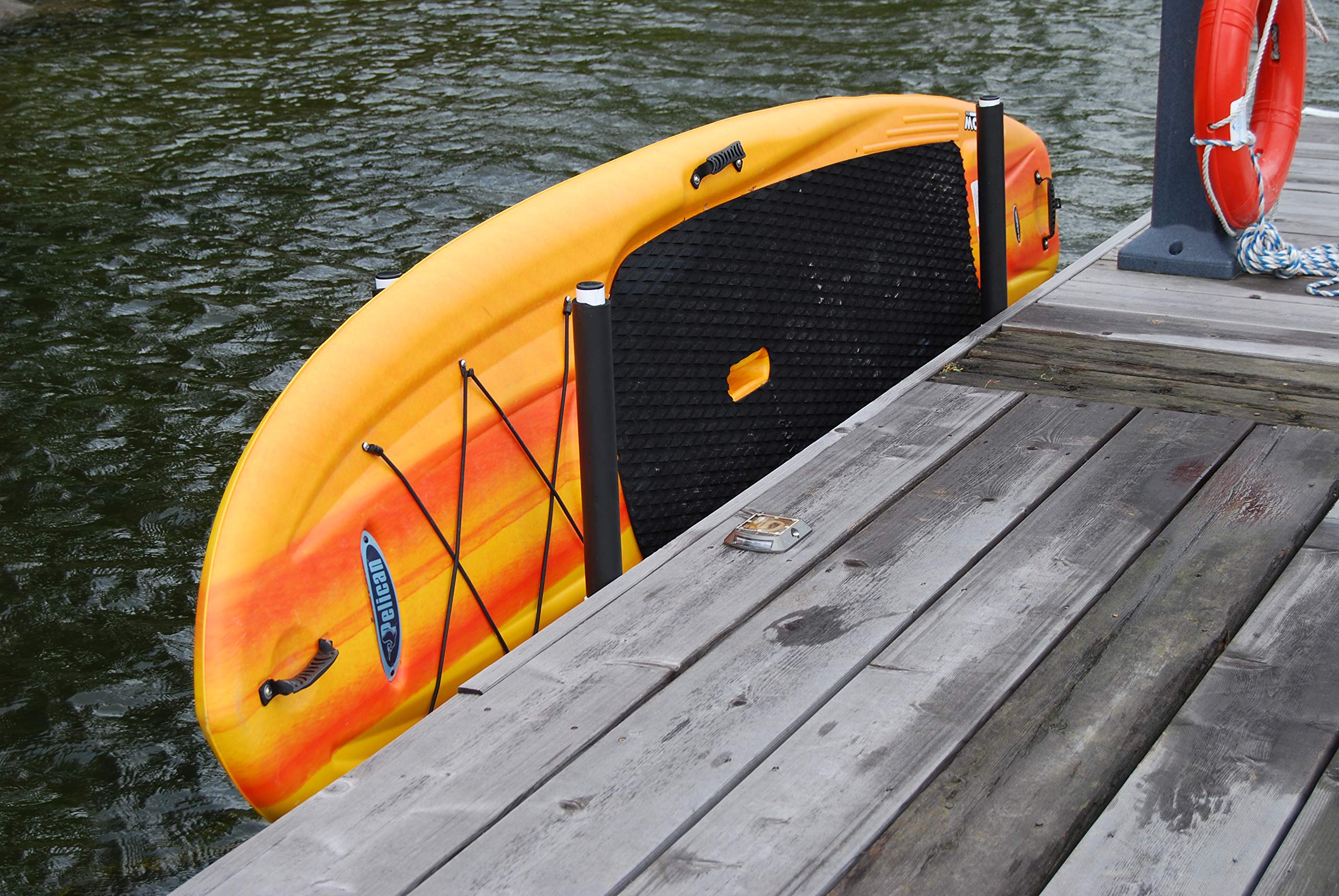 DockEdge Kayak Holder - Heavy Duty Kayak Storage Rack for Garage, Wall, or Dock - Secure & Space-Saving Kayak Mount for Canoes & Paddle Boards (Great for Outdoor Enthusiasts & Water Sports)