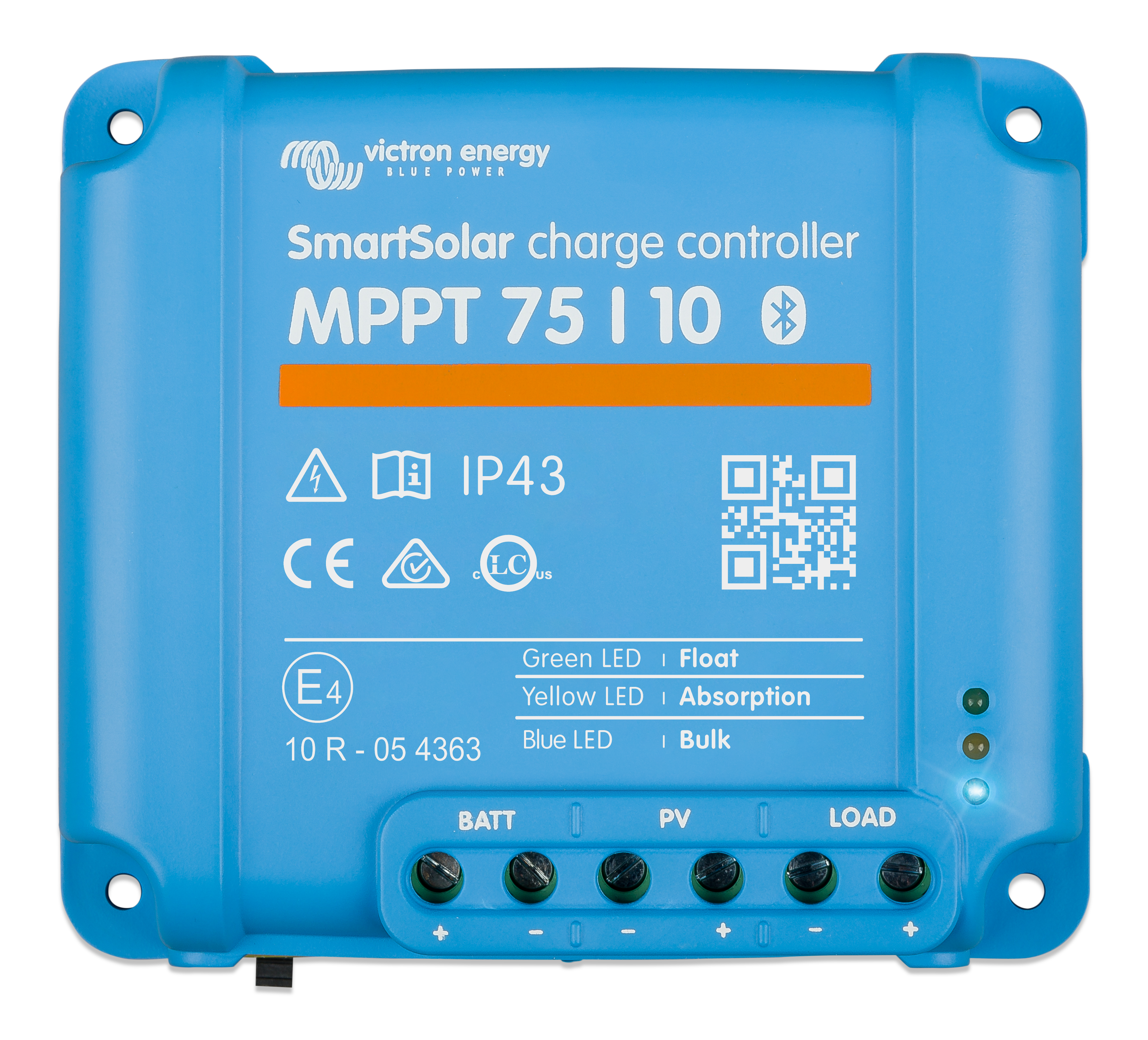 Victron Energy SmartSolar MPPT 75/10 12V/24V Solar Charge Controller - 75V 10A Max Input - Perfect for RVs, Boats & Off-Grid Solar Systems
