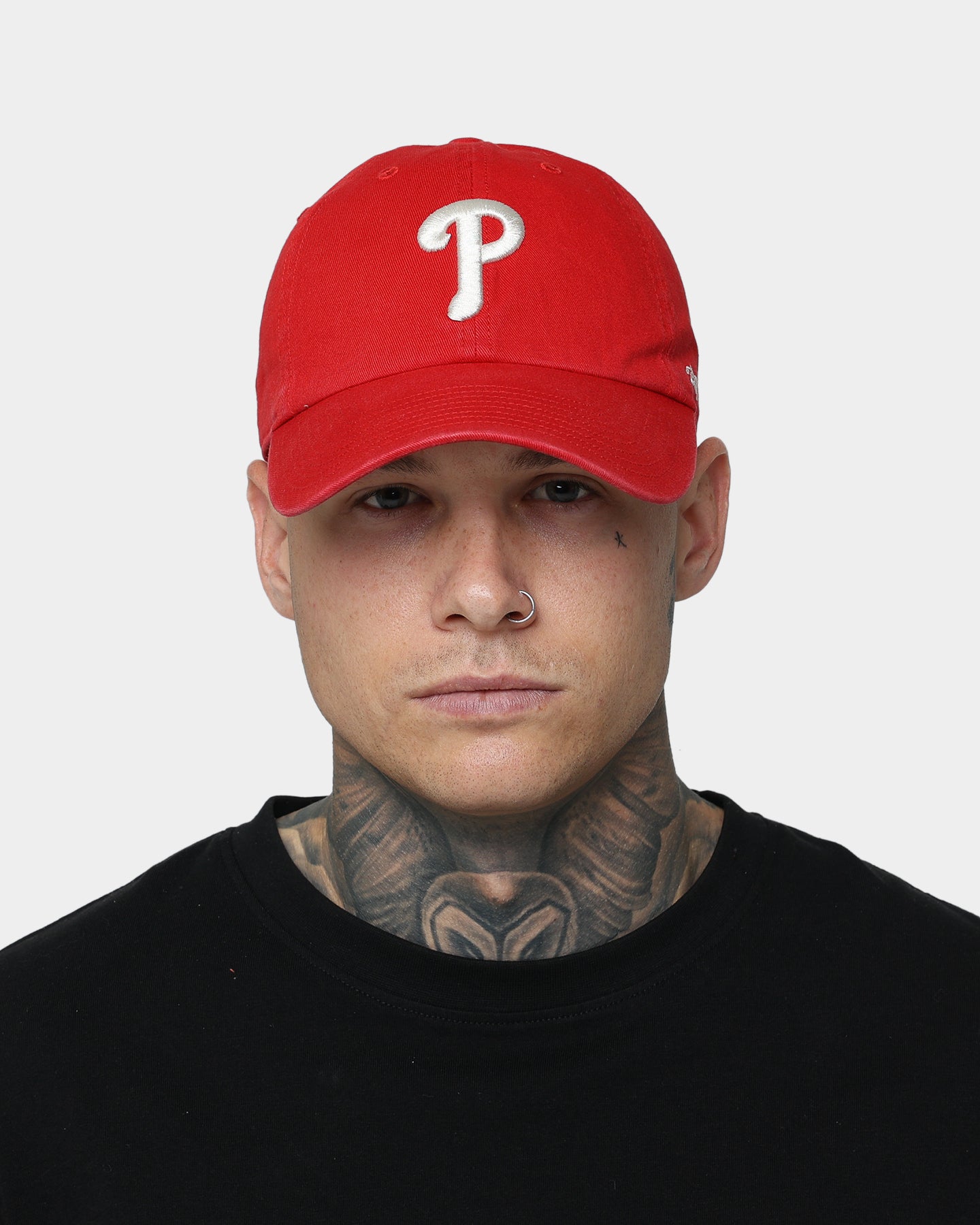 47 Brand Philadelphia Phillies 'Red Chili' Adjustable Strapback Hat - Red/Natural - Perfect for Baseball Games, Casual Wear & Fan Gear