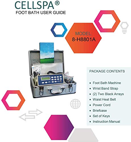 Fir Belt Chi Ionic Ion Detox Machine Foot Bath Spa - Aqua Cleanse with Lavender | Detoxify & Relax at Home, Perfect for Stress Relief & Wellness Routine
