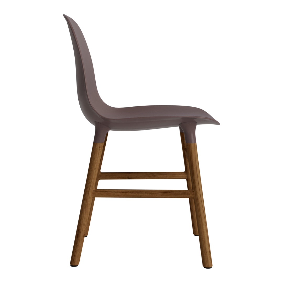 Modern Form Chair with Sturdy Wooden Legs - Perfect for Dining Room, Office, or Living Room Decor