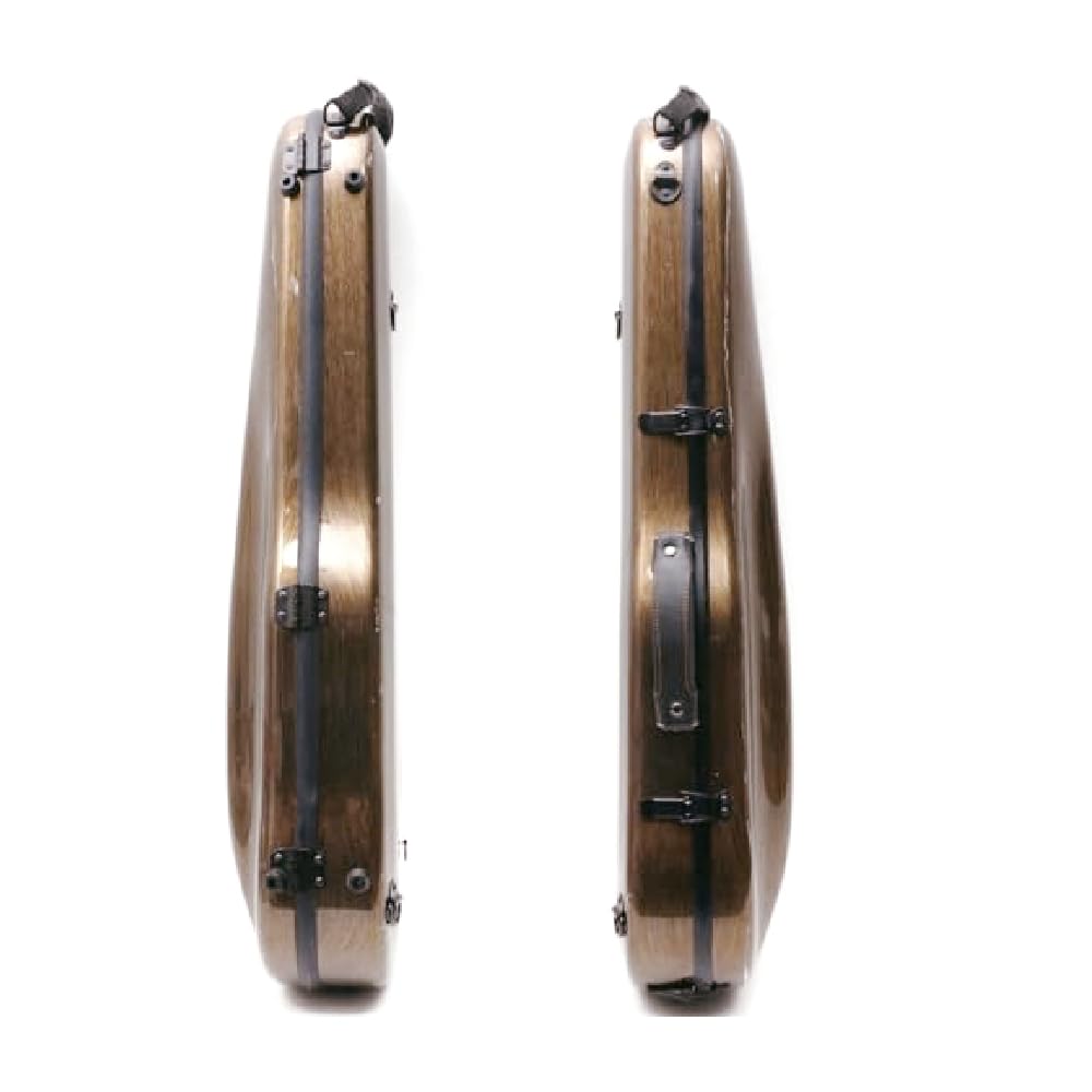 Premium 4/4 Carbon Fiber Violin Case - Lightweight Hard Shell with Adjustable Back Straps & External Storage Bag (Brown) | Perfect for Travel, Performances & Music Students