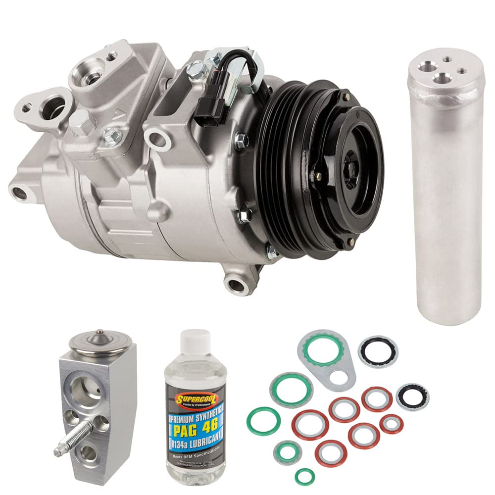New 2018 Ford Fusion AC Compressor & A/C Repair Kit - 61-93657RK | OEM Replacement | BuyAutoParts | Perfect for Summer Cooling System Repairs & Maintenance
