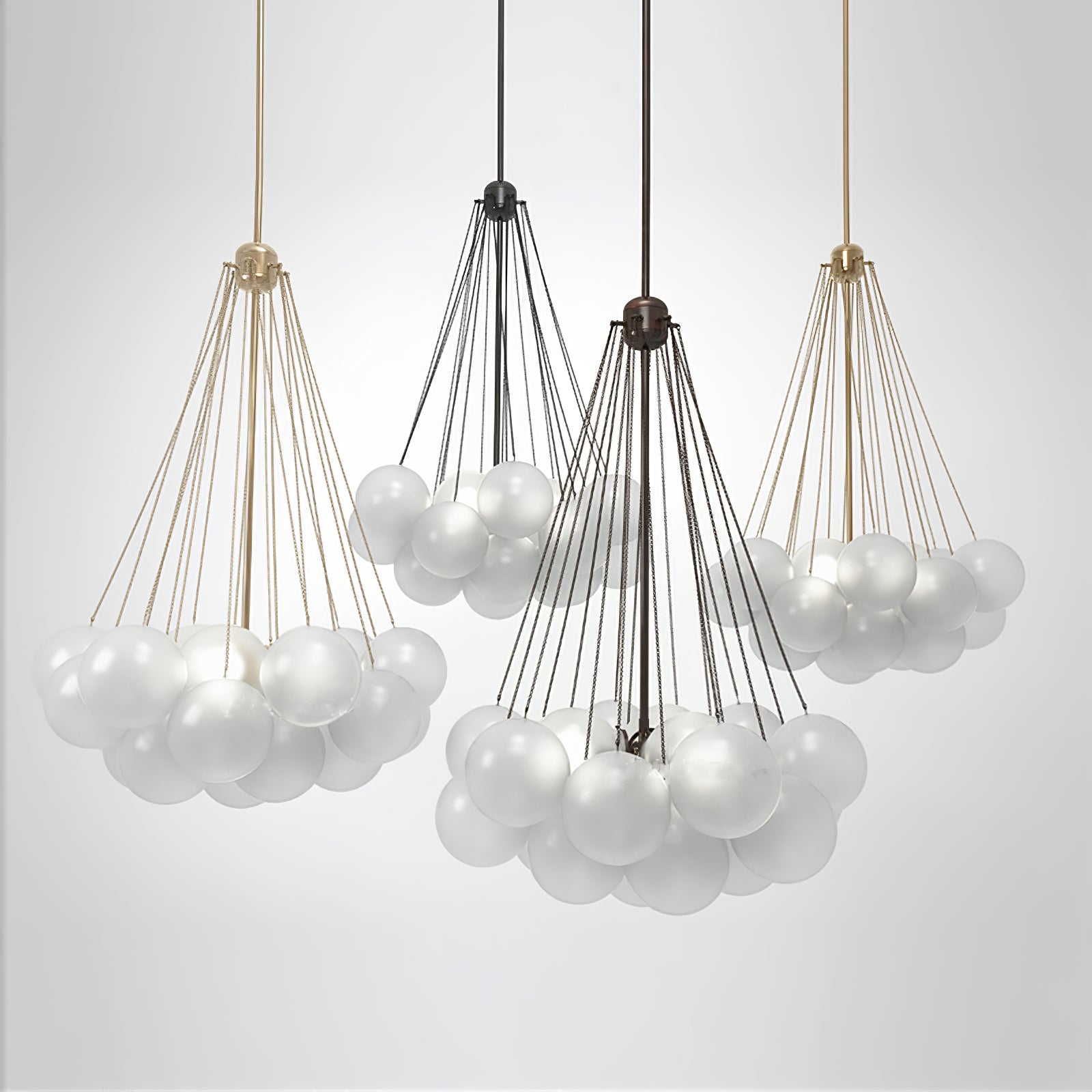 Elegant Crystal Bubble Chandelier - Modern Ceiling Light Fixture for Dining Room, Living Room, Bedroom & Wedding Decor