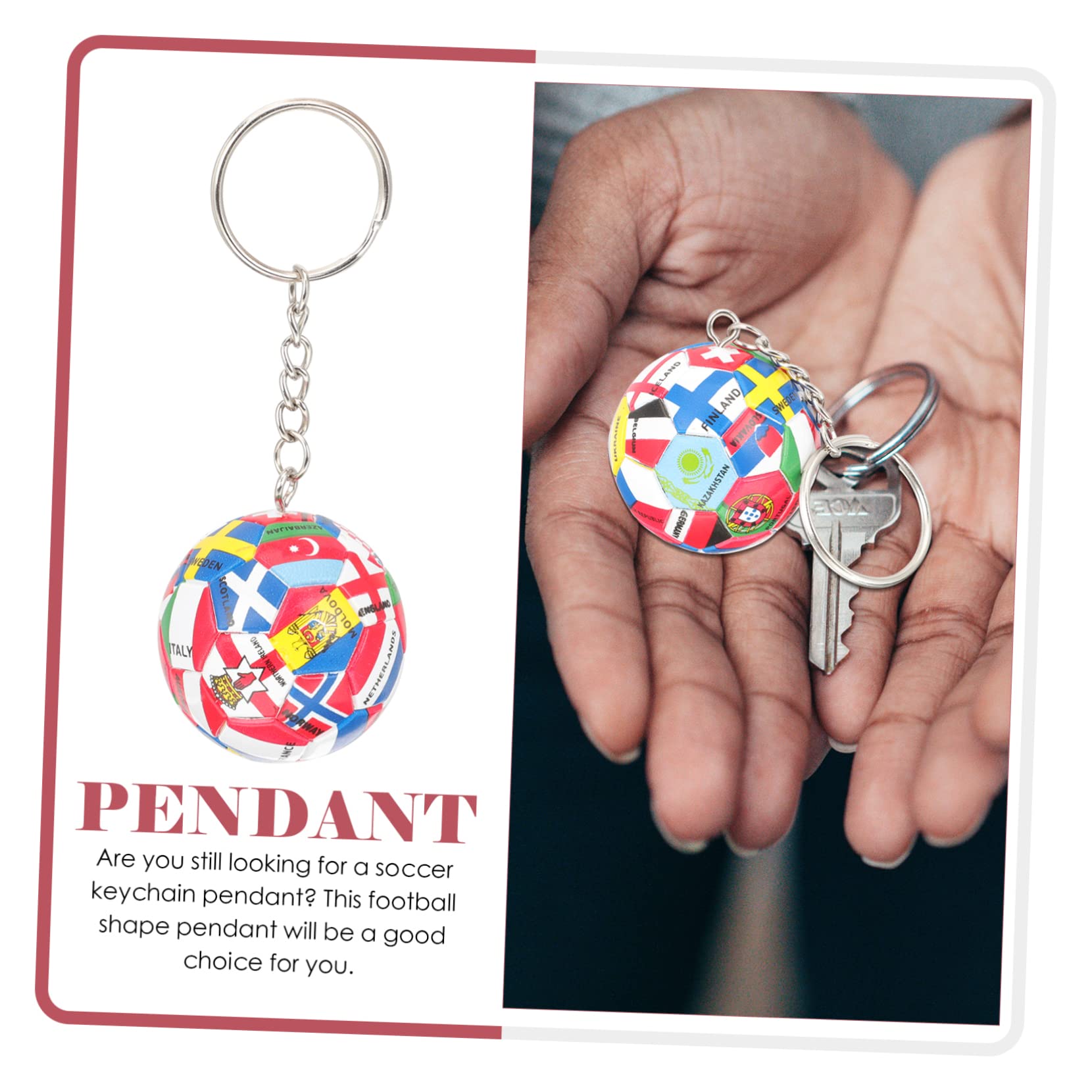 MOBUTOFU Soccer Keychain Pendant - Unique Party Favors for Boys and Girls - Perfect for Birthday Gifts, Sports Team Rewards, and School Event Goodie Bags
