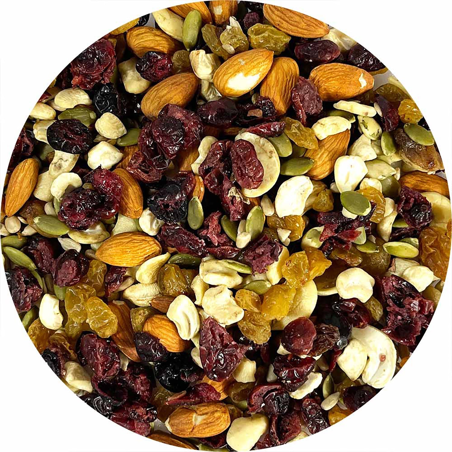Jack's Snack Mix Cranberry Raw Tub | 1.5lb Bulk Bag of Dried Fruits & Nuts | Perfect for Snacking, Hiking & Office Break