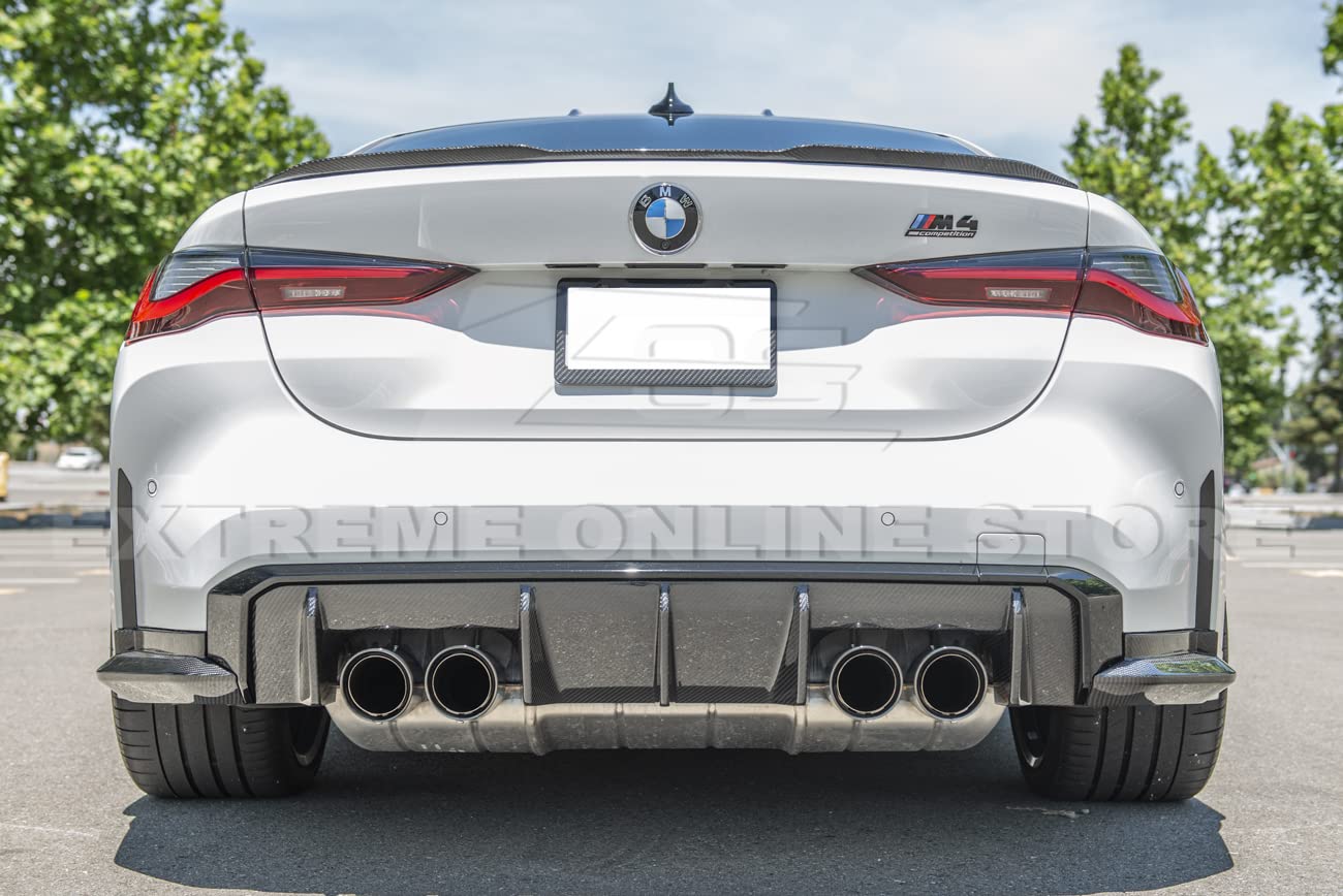 2021-Present BMW G82 G83 M4 Carbon Fiber Rear Bumper Lip Splitter - OEM Style Replacement for Enhanced Aerodynamics | Perfect for Track Days & Street Performance Upgrades