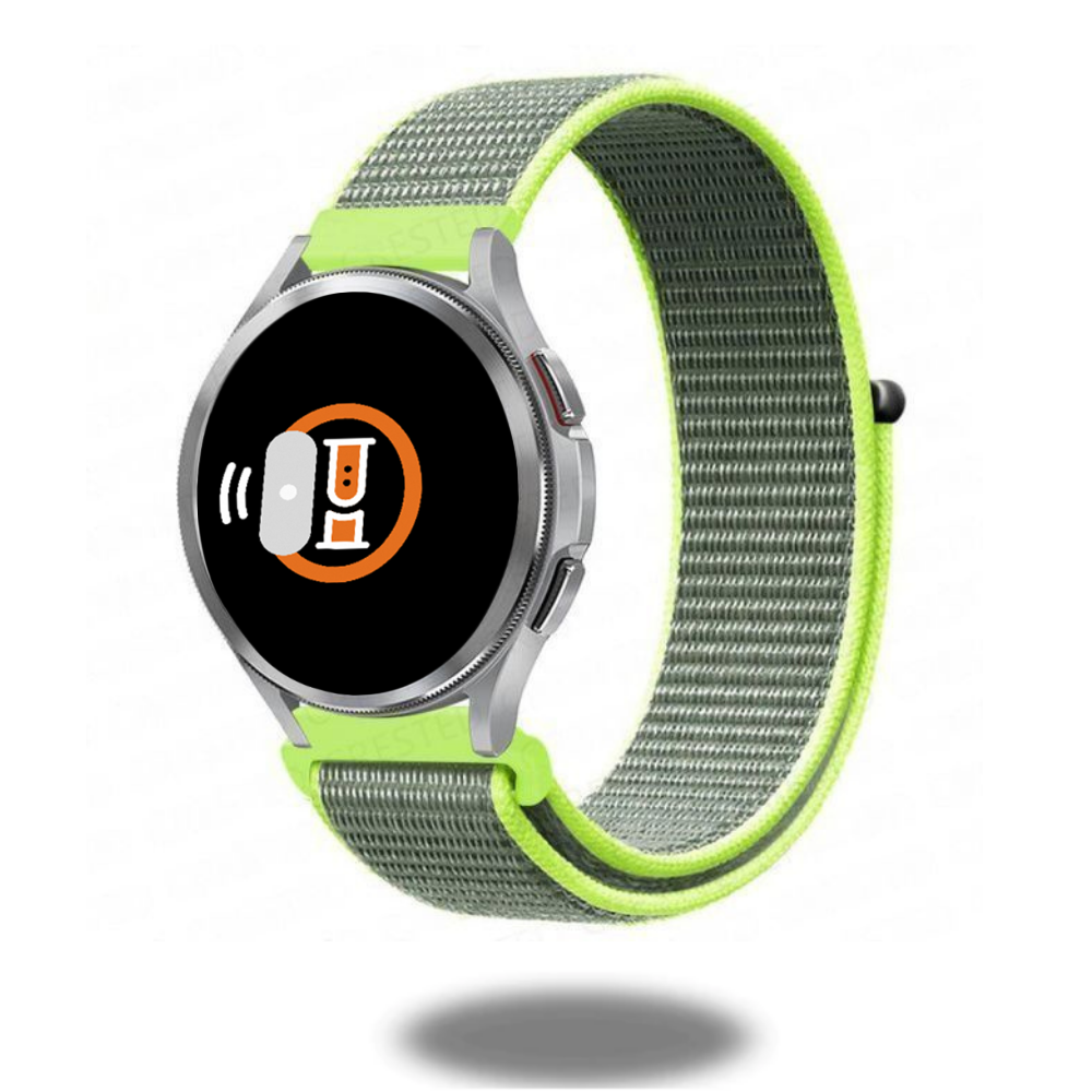 Durable Nylon Sport Loop Bands - 20mm & 22mm Adjustable Wrist Straps for Apple Watch, Fitbit & Samsung Galaxy - Perfect for Running, Workouts & Daily Wear