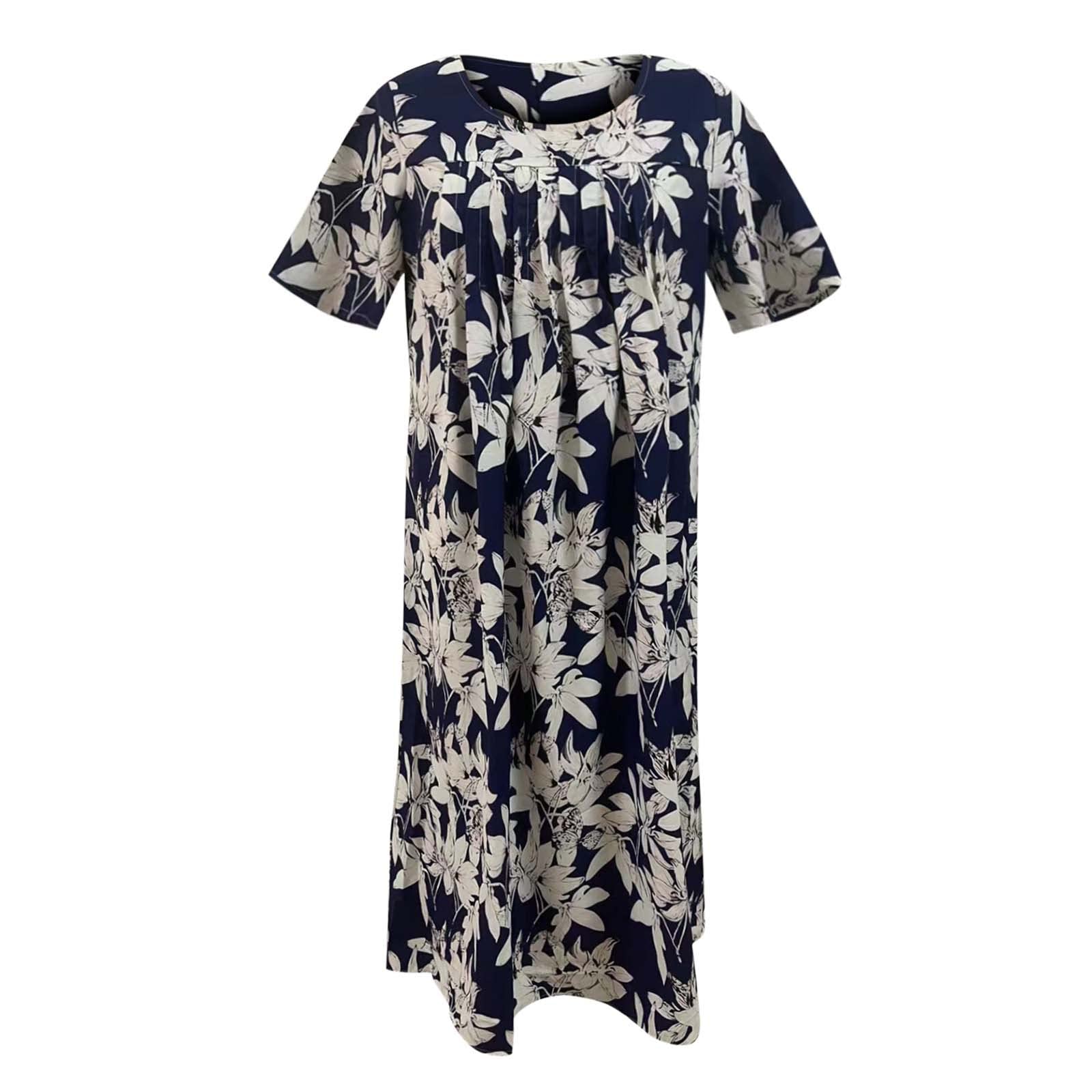 Boho Floral Smocked Dress for Women - Casual Summer Beach Sundress with Puff Sleeves, Mini Short Dress for Vacation, Party, and Outdoor Activities
