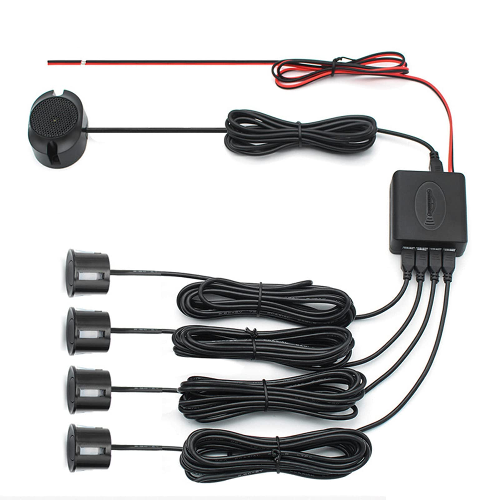 Car Reverse Parking Sensor System with Buzzer Alarm & Backup Radar Assistance - Safe Parking Aid Kit for Vehicles | Perfect for Tight Parking Spaces & Nighttime Reversing