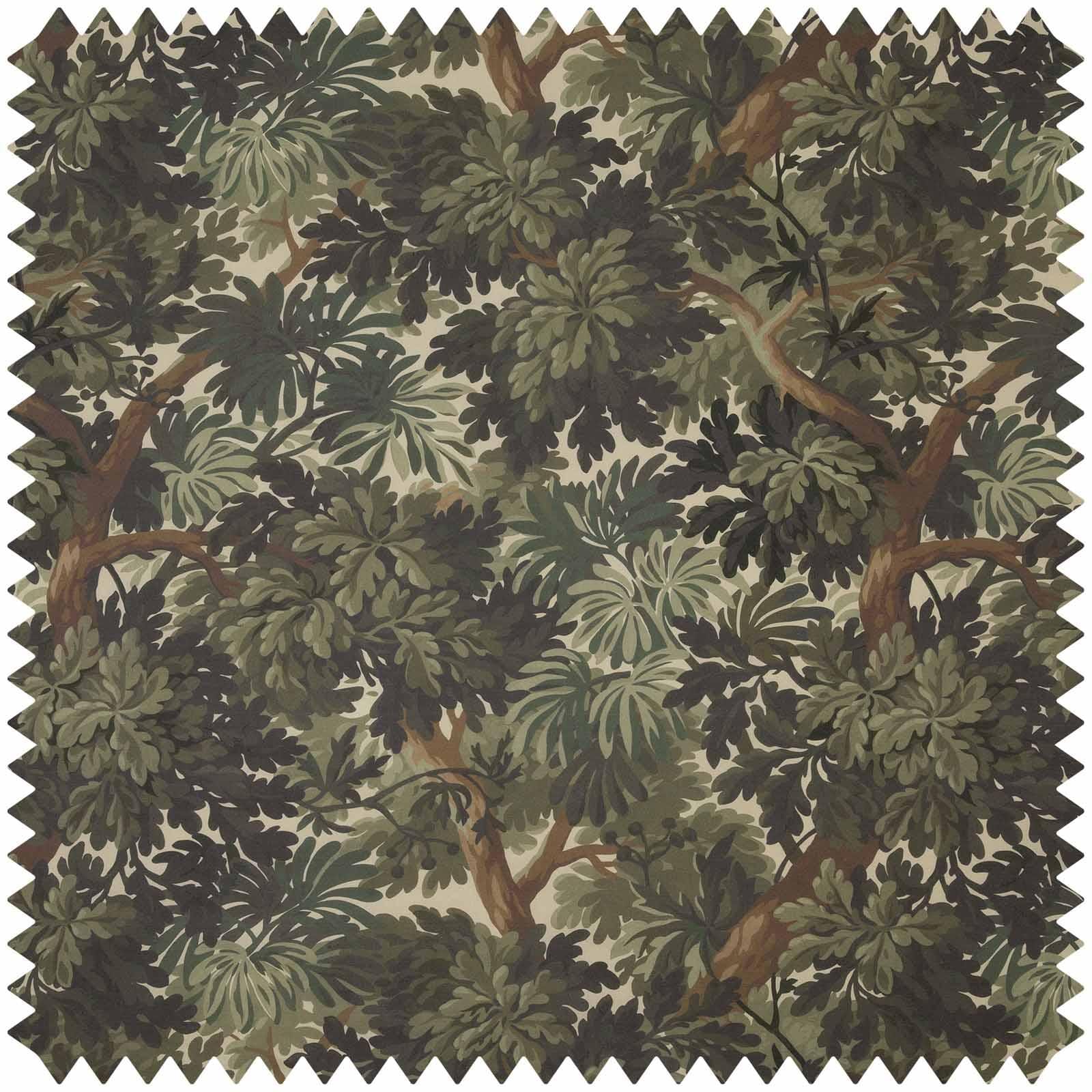 Premium FORIS Cotton Linen Fabric Sample - Natural Verdure Green - Perfect for Upholstery, Curtains & DIY Home Decor Projects