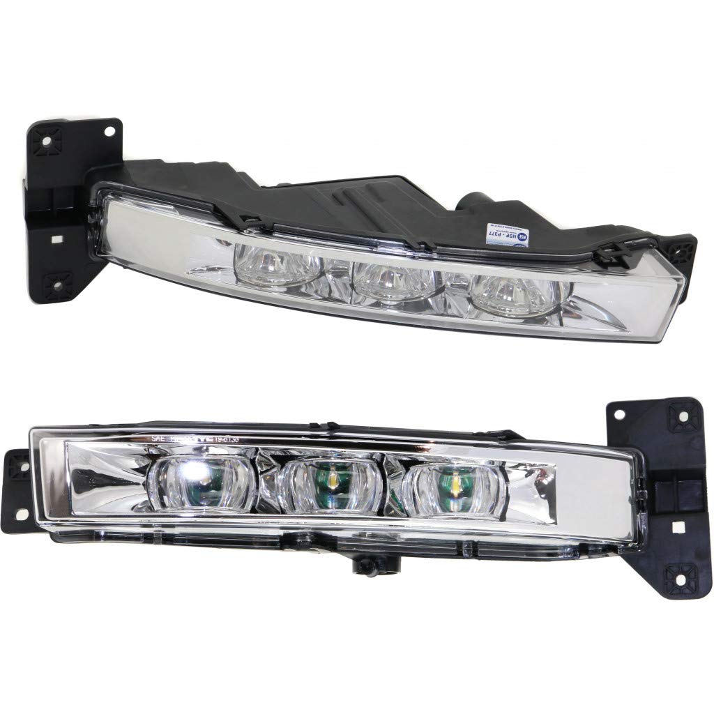 Dodge Charger Fog Lights LED Pair for 2015-2020 Models - Driver & Passenger Side - CH2592151 + CH2593151 | 68214427AB + 68214428AB | Standard Type Replacement | Perfect for Night Driving & Foggy Conditions