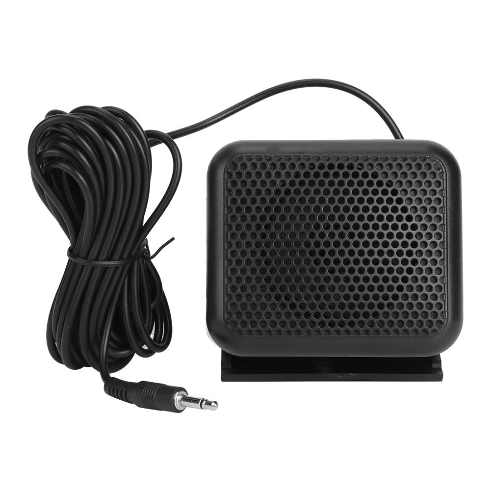 Yaesu FT-847 FT-920 FT-950 FT-2000 External CB Radio Speaker - Compact Rectangular Mini NSP-100 Two-Way Radio Speaker for Car & Mobile Communication - Perfect for Truckers, Ham Radio Enthusiasts & Emergency Use