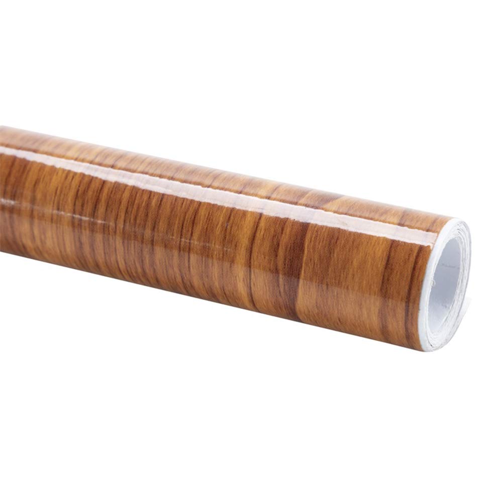 Premium Self-Adhesive Wood Grain Car Interior Film - 30cm x 100cm Waterproof Vinyl Sticker for Dashboard, Door Panels & Furniture - Easy DIY Upgrade for Cars, Cupboards & Home Decor