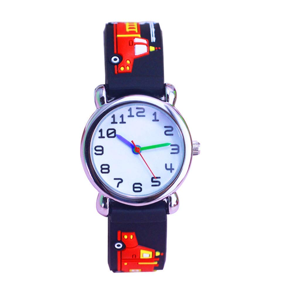 Kids Waterproof Watch for Boys & Girls 3-10 Years - Cute 3D Cartoon Design for School & Play
