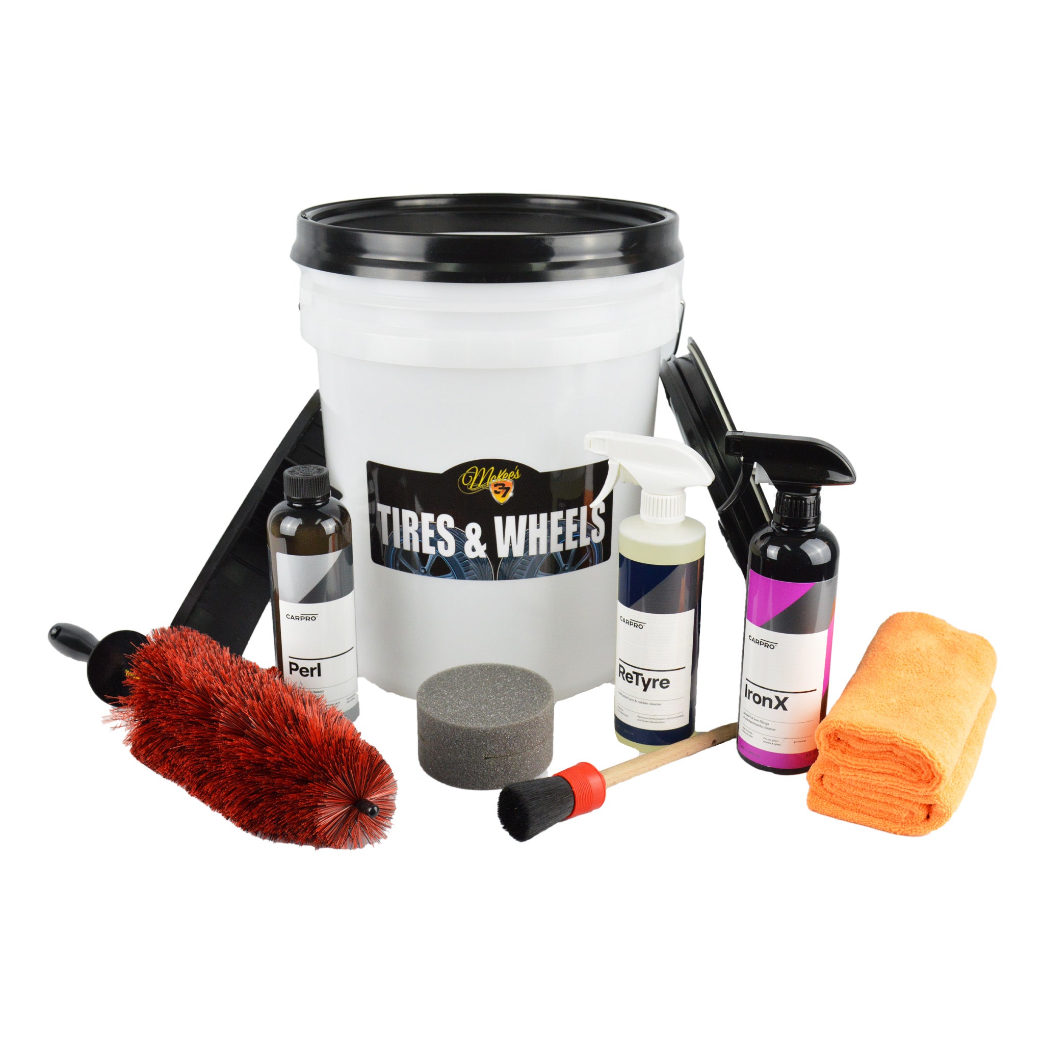 CarPro Wheel & Tire Bucket Kit - Premium Car Cleaning Kit for Wheels & Tires - Perfect for Auto Detailing, Car Wash & Vehicle Maintenance