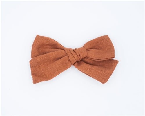 Classic Linen Hair Bow for Women & Girls - Sun Kissed Beige Headband Accessory for Weddings, Parties & Everyday Style