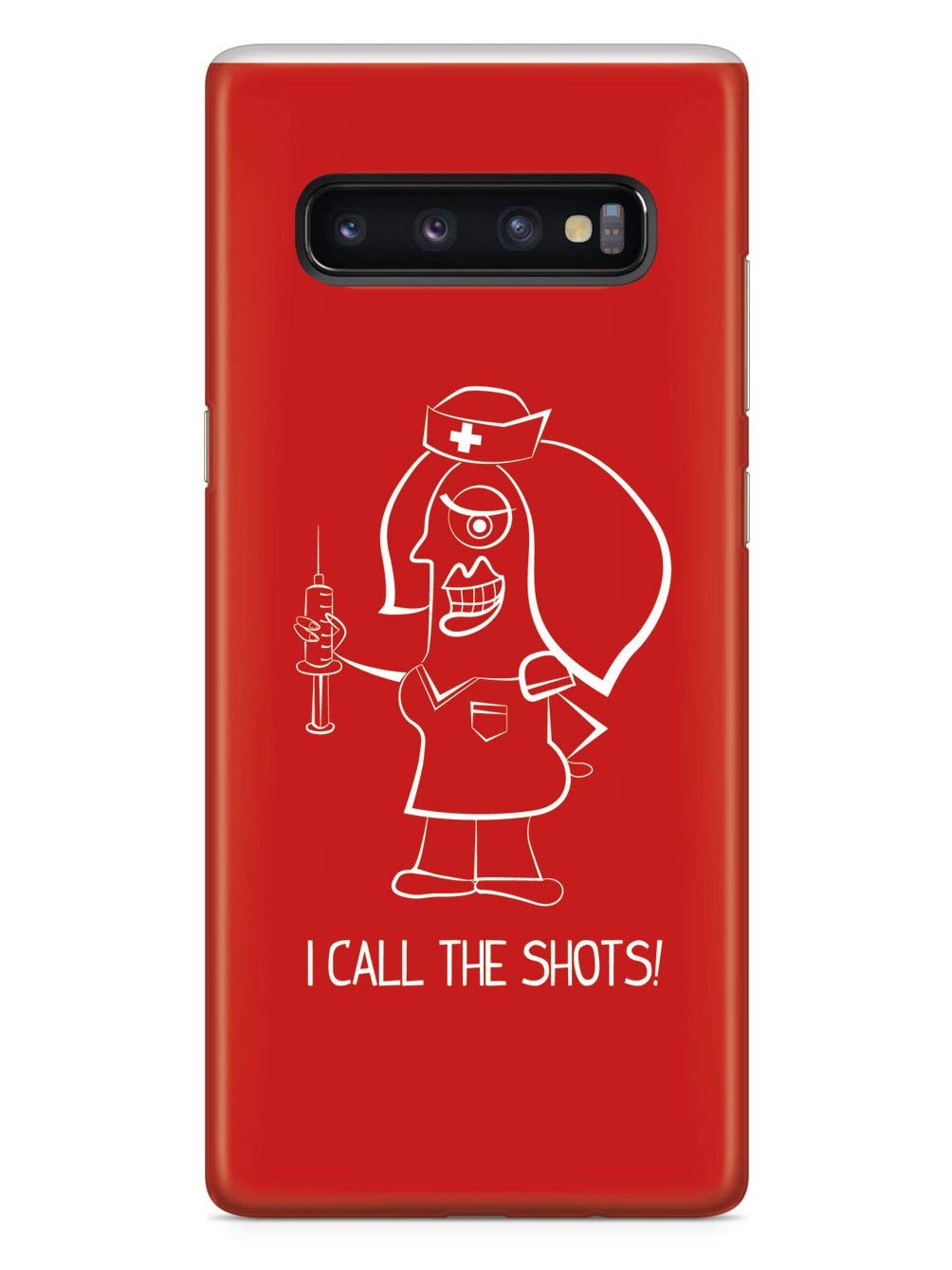 3D Textured Protective Phone Case for Samsung Galaxy S10 Plus - Nurse (RN) I Call The Shots! - Inspired Cases - Perfect for Healthcare Professionals & Daily Use