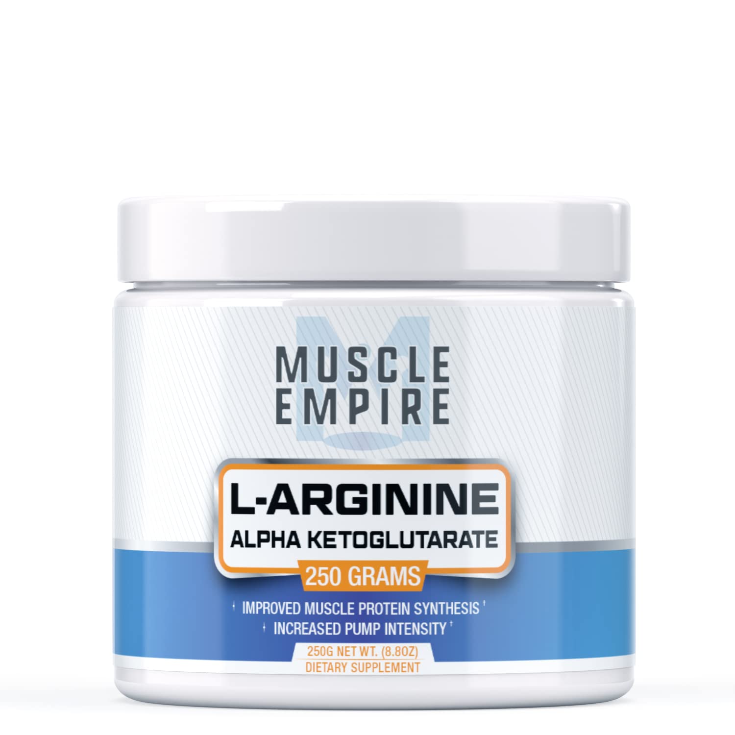 Premium L-Arginine Alpha Ketoglutarate (AAKG) Powder 250g - Nitric Oxide Booster for Enhanced Blood Flow & Muscle Growth - Supports Protein Synthesis & Workout Performance - Ideal for Pre-Workout, Bodybuilding & Athletic Recovery - Muscle Empire