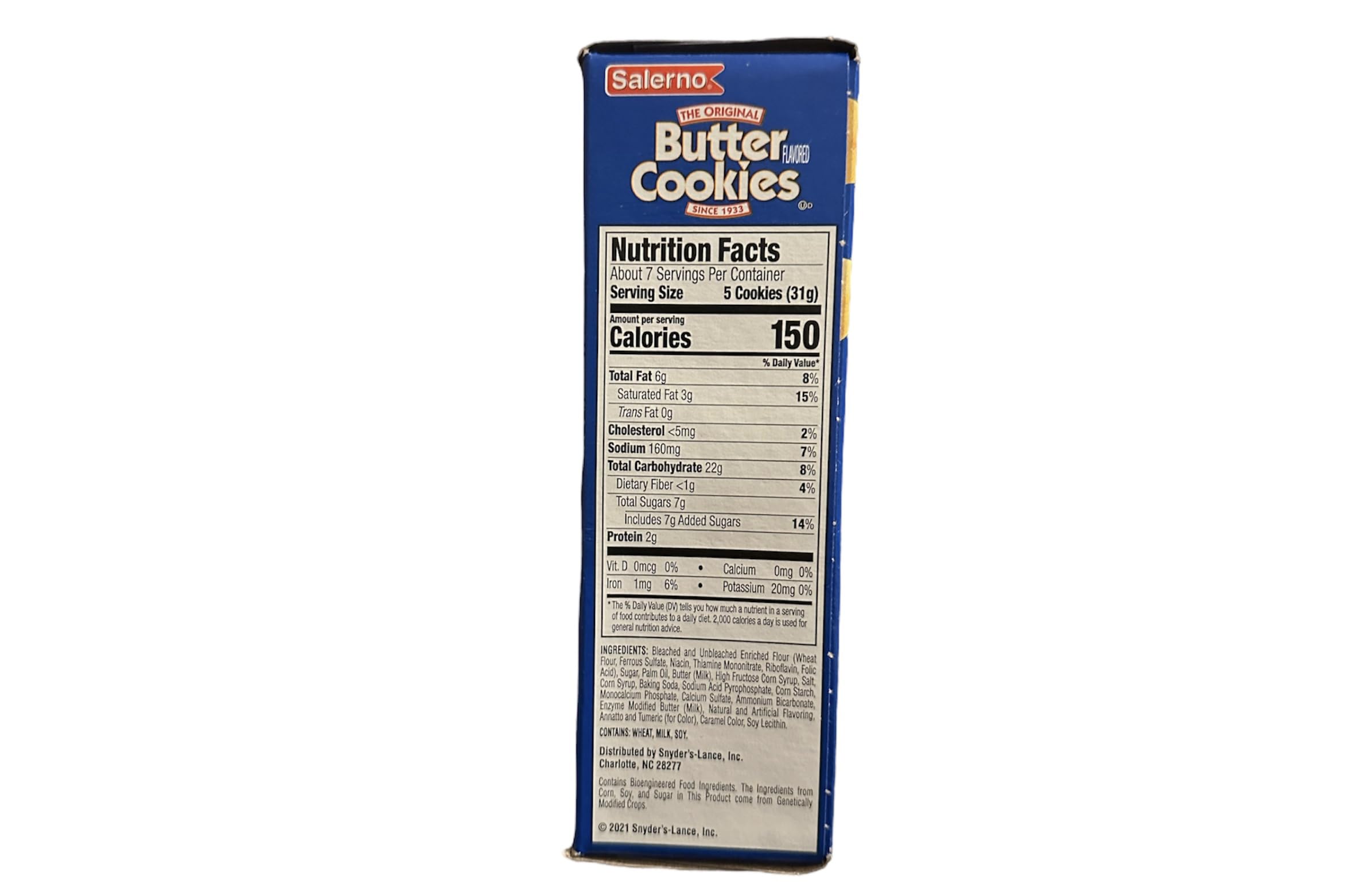 Salernos Butter Cookies - 8 Oz Box | Delicious Homemade Cookies for Snacking, Gifts & Parties | Perfect for Office Treats, Holiday Gifts & Family Gatherings