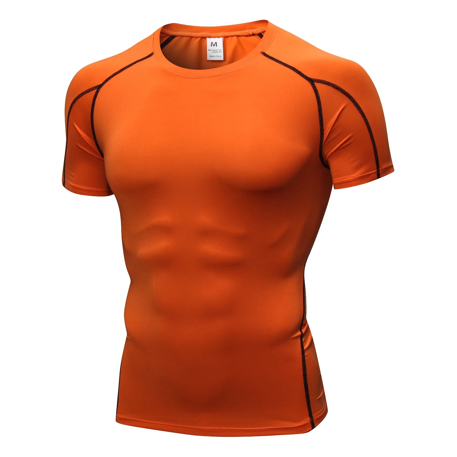 Quick Dry Running Shirt for Men - Moisture Wicking Fitness & Gym Workout T-Shirt - Breathable Short Sleeve Compression Top for Bodybuilding, Jogging & Training - Ideal for Sports, Exercise & Active Lifestyle