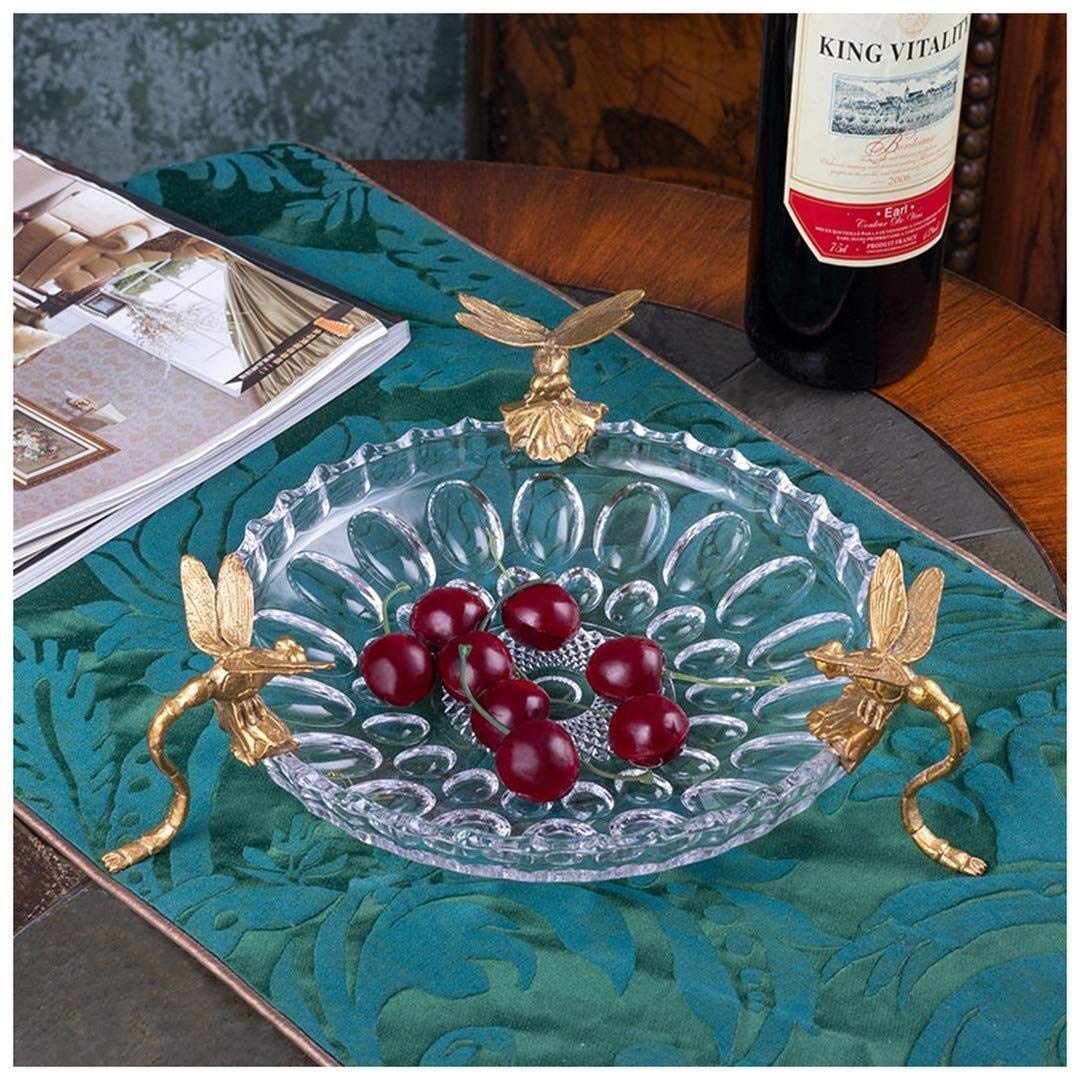 Elegant European Crystal Glass Cake Stand with Dome Lid - Transparent Snacks & Fruit Display Bowl for Living Room, Candy Dish, Dried Fruit Plate - Perfect for Home Decor, Tea Parties & Dessert Buffets