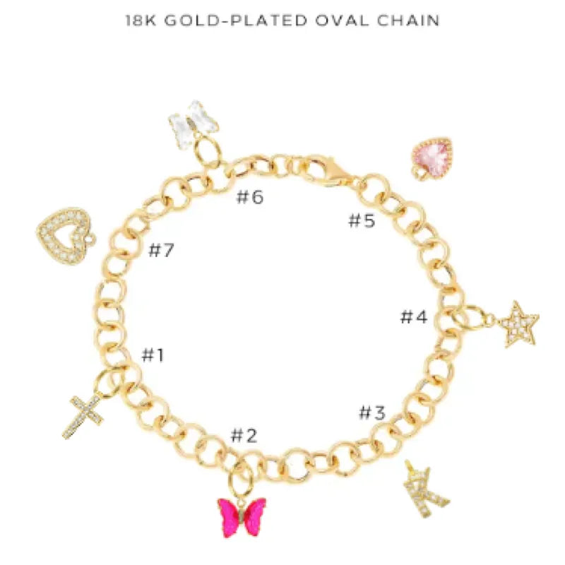 Charm Bracelet with Assorted Charms - Adjustable Beaded Bracelet for Women & Girls - Perfect Gift for Birthday, Anniversary & Valentine's Day - $50.00