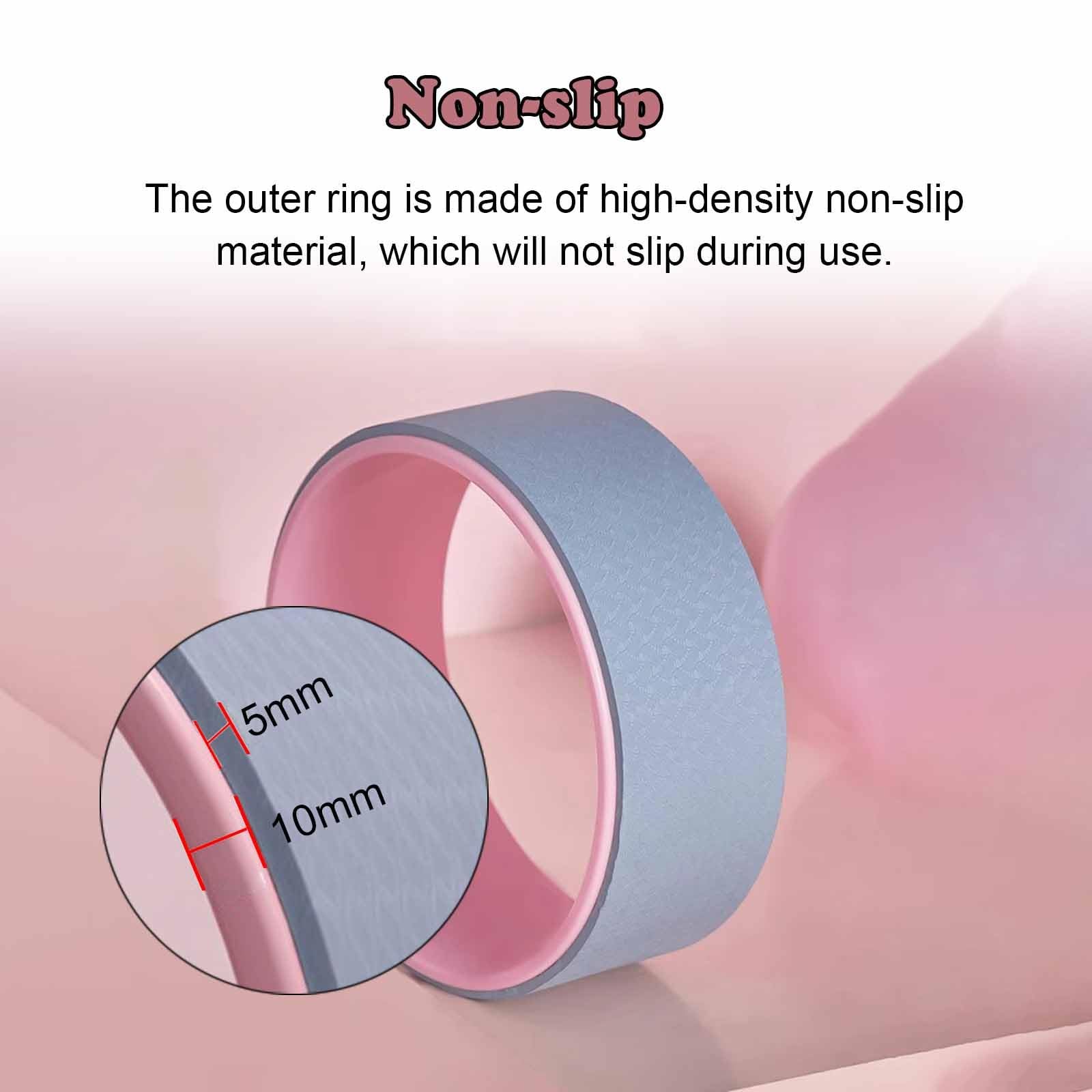 Chirp Wheel Yoga Back Roller for Back Pain Relief - Pink & Purple Massage Wheel for Fitness, Stretching, Gym, Yoga & Dance - Home & Studio Use for Spinal Alignment & Muscle Relaxation