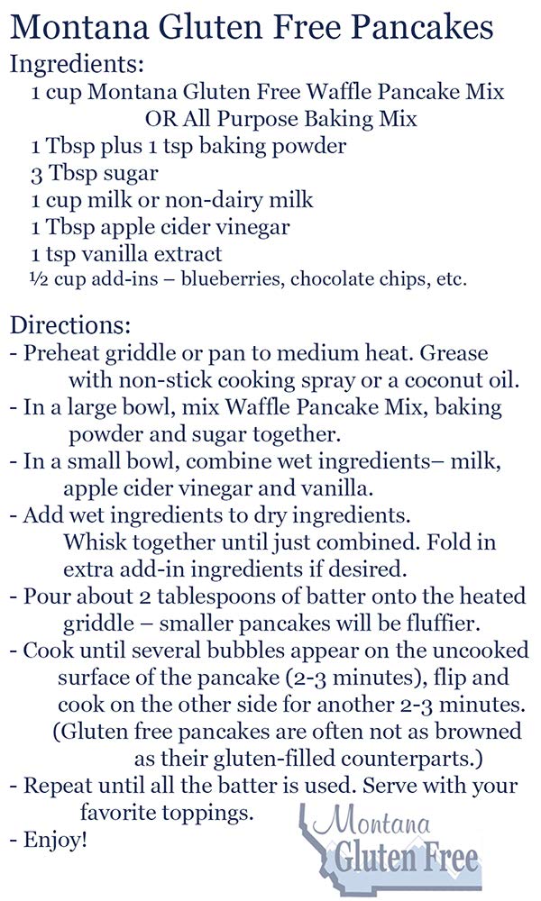 Organic Gluten-Free Waffle & Pancake Mix - Montana Grown, 2-Pack (2 lbs Total) - Perfect for Breakfast, Brunch & Family Gatherings