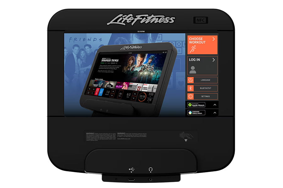 Life Fitness Club Series Plus Recumbent Exercise Bike - Low-Impact Cardio Workout for Home & Commercial Gyms