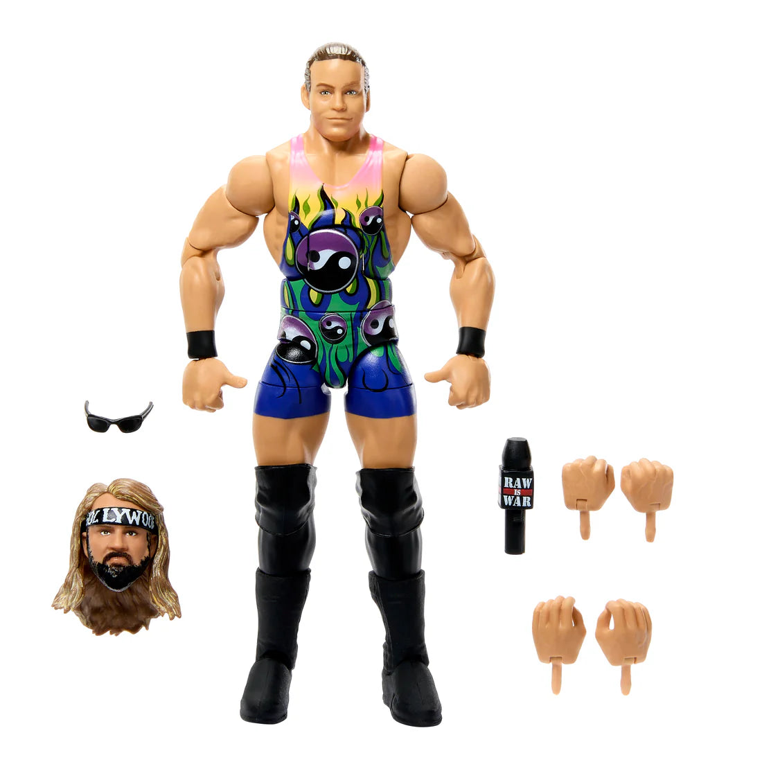 WWE Monday Night War Elite Collection Rob Van Dam Action Figure - Authentic Wrestling Collectible for Fans & Display