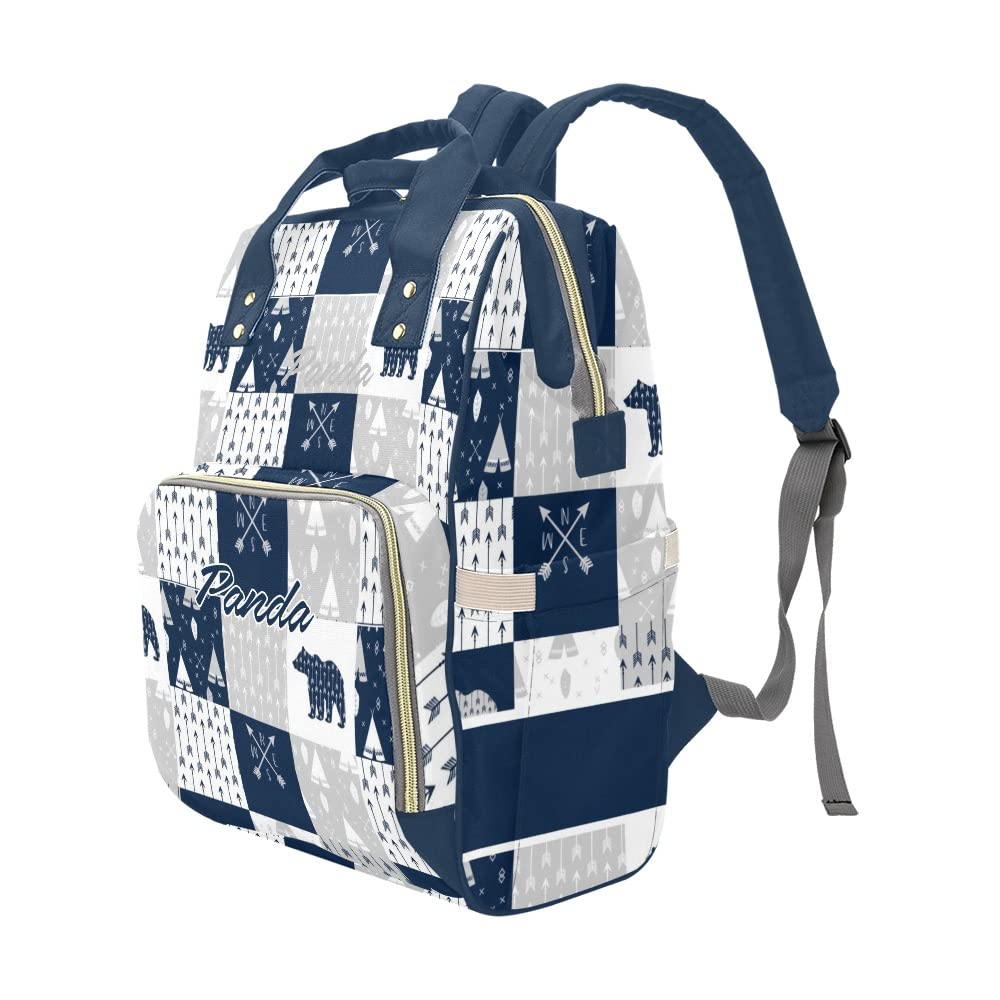 Personalized Animal Diaper Backpack - Baby Travel & Nursing Bag for Moms