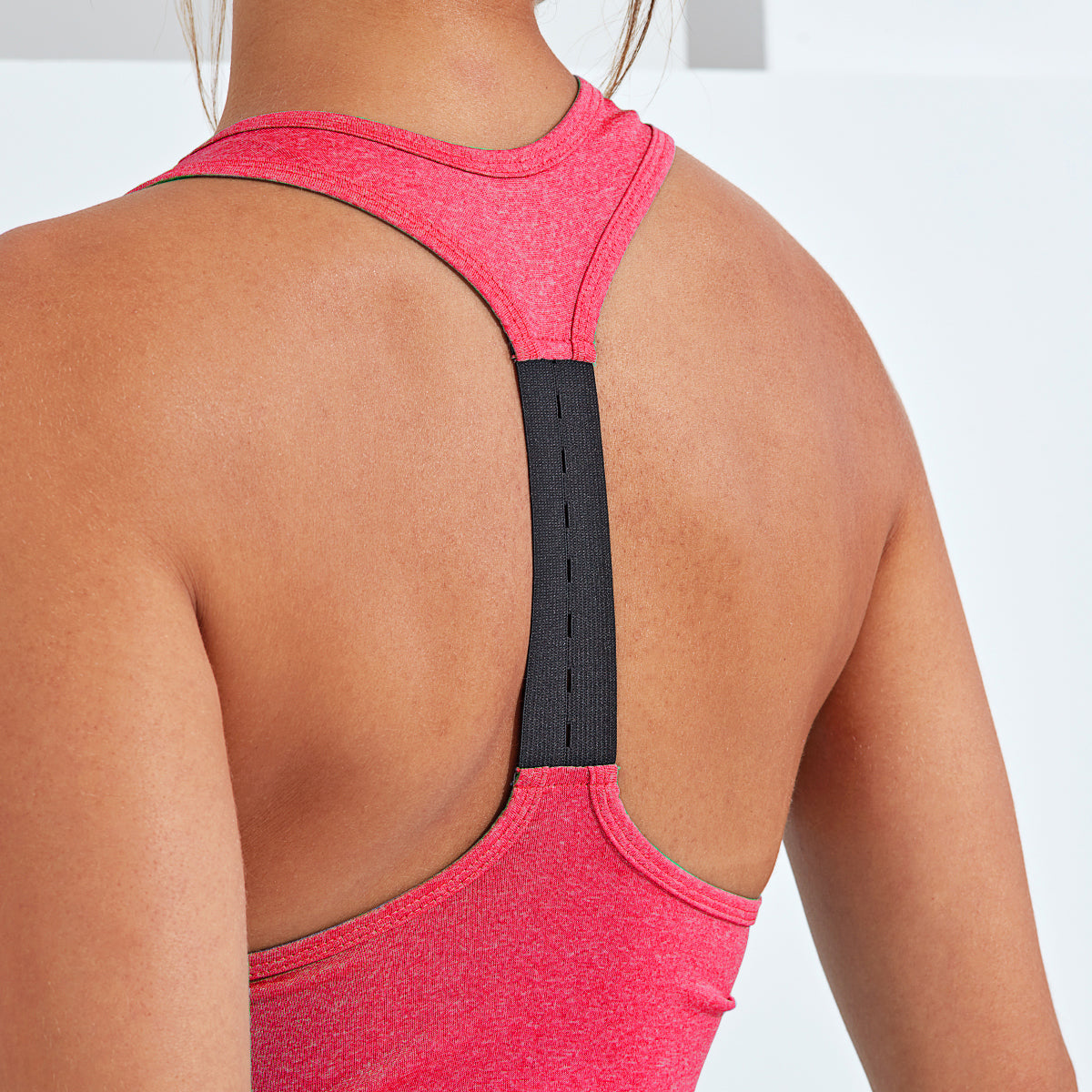 Pink Performance Strap Back Vest for Women - Breathable Workout Tank Top - Gym, Running, Yoga & Outdoor Sports Activewear