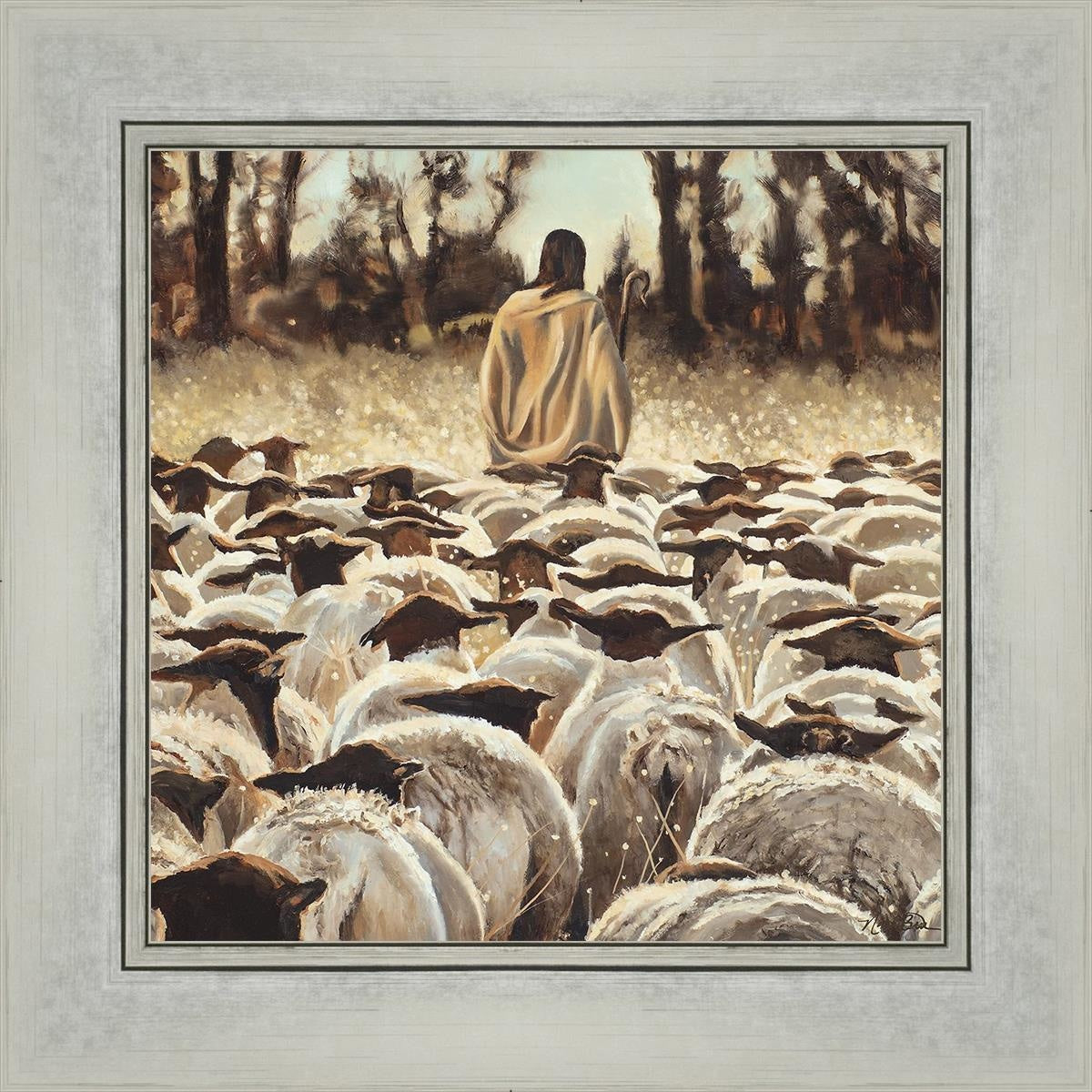 Be Ye Followers of Me - Inspirational Christian Wall Art for Home & Church Decor | Perfect for Living Room, Bedroom, and Office