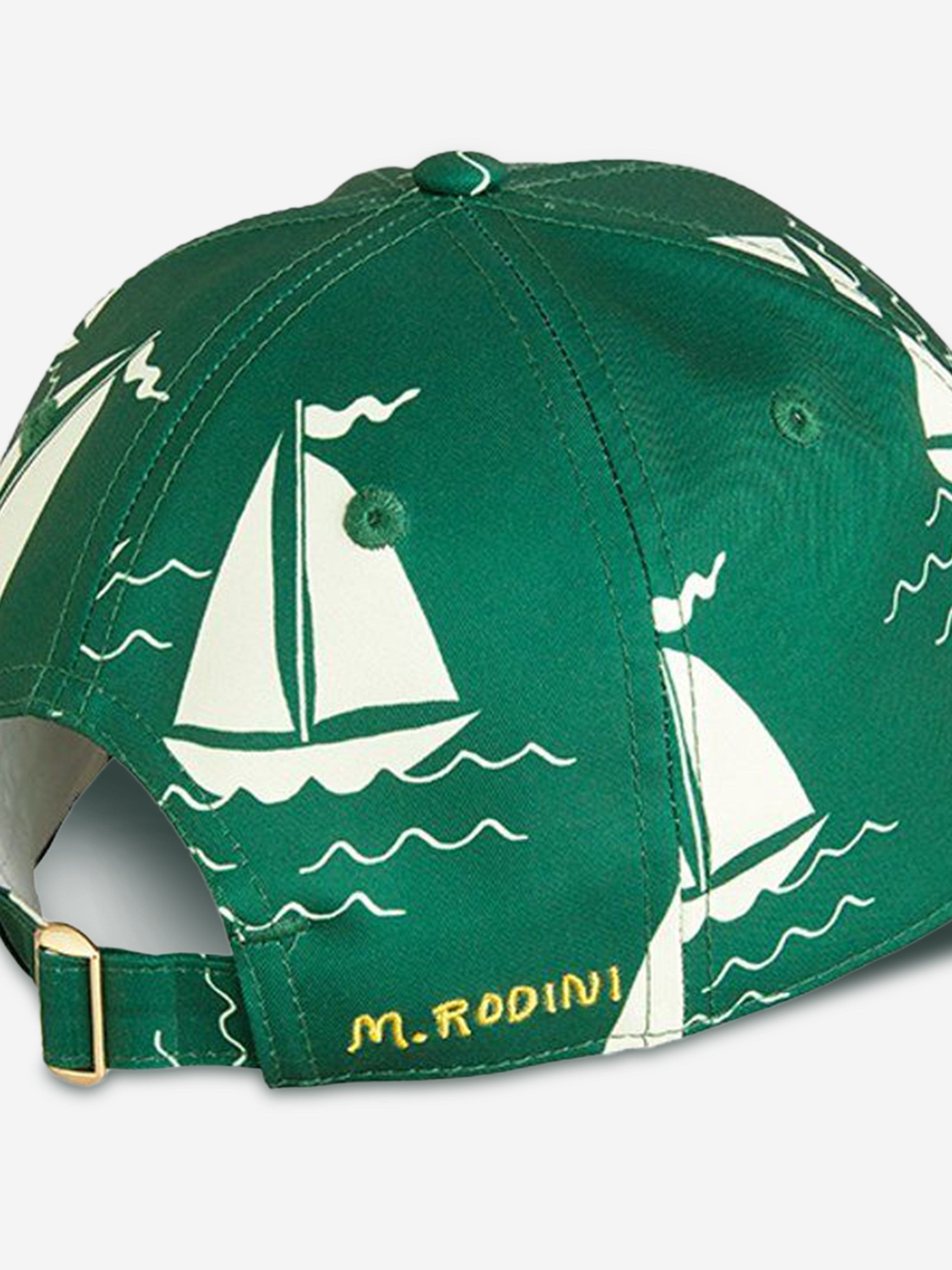 Baby Boys Green Sailing Boats Cap - Soft Cotton Sun Hat for Toddler Outdoor Play, Beach & Summer Adventures