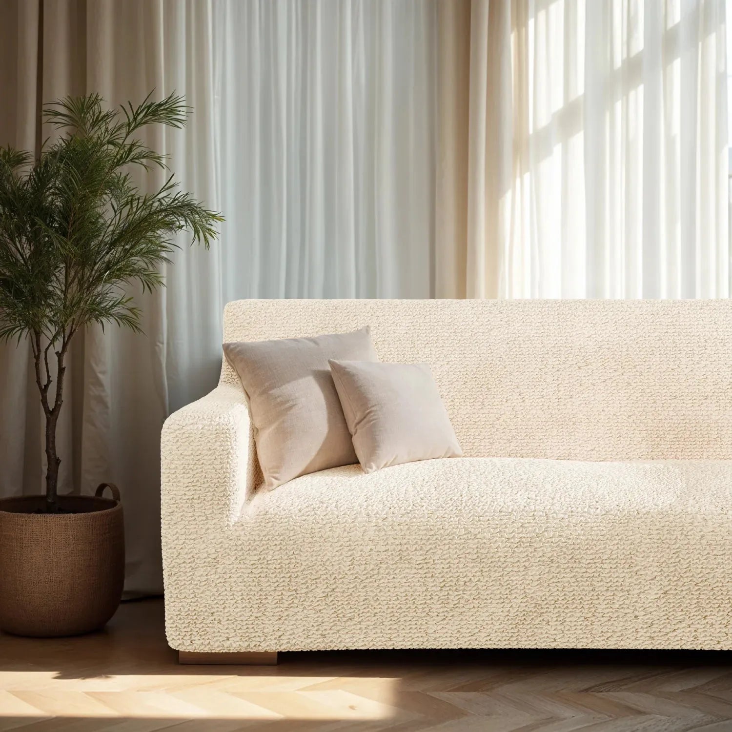 2 Seater Loveseat Slipcover - Soft Microfiber Fabric - Perfect for Living Room, Bedroom & Home Decor