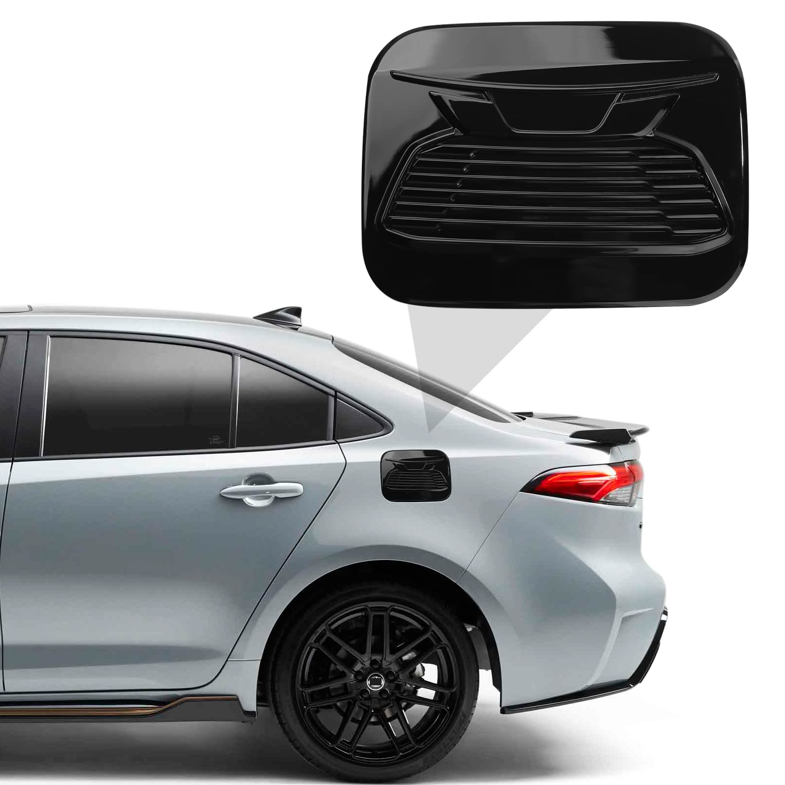 CKE Toyota Corolla Fuel Cap Cover - Glossy Black for Sporty Exterior Styling