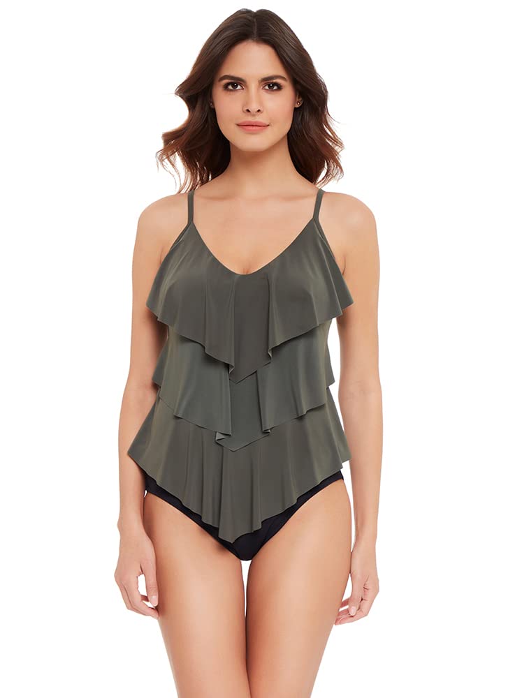 MagicSuit Women's Adjustable Strap Soft Cup Tankini Swimwear Top - Rita Collection | Perfect for Beach Vacations, Pool Parties & Summer Getaways