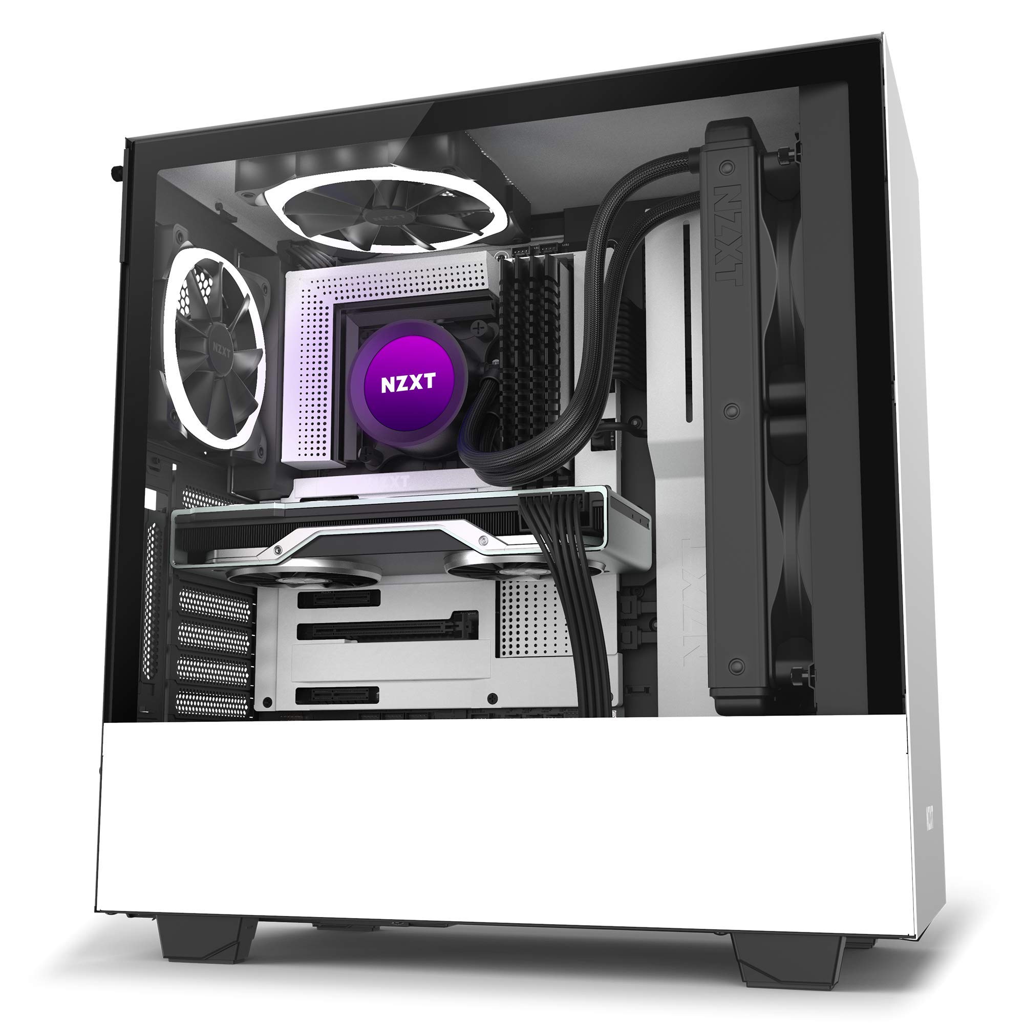 NZXT Kraken Z63 280mm AIO RGB Liquid CPU Cooler with Customizable LCD Display - Improved Pump & Aer P 140mm Radiator Fans (2 Included) - CAM V4 Software Control - Black - Perfect for Gaming PCs and High-Performance Workstations