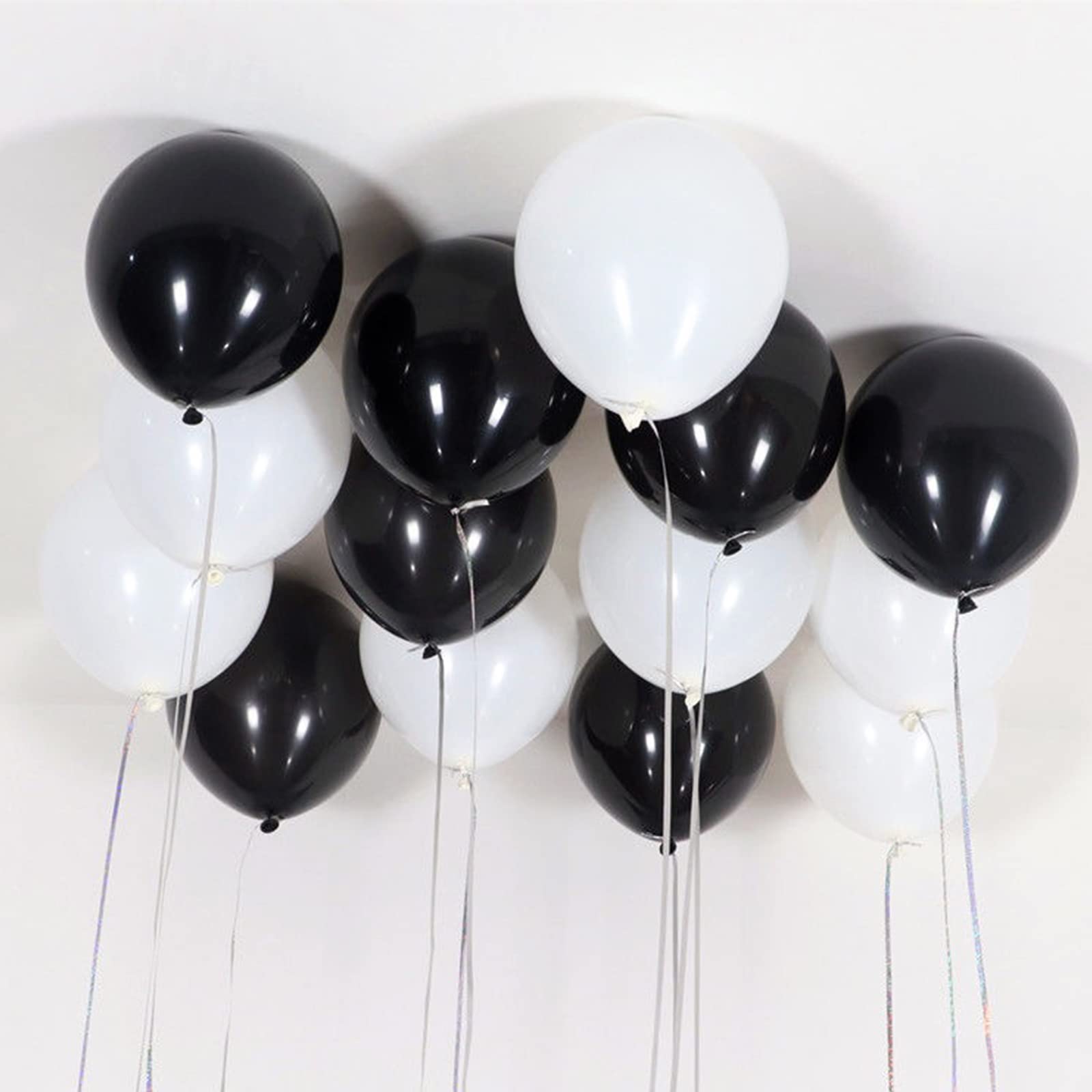 200pcs 5 Inch Matte White Latex Balloons with 2 Ribbon Rolls - Small Party Balloons for Birthday, Wedding, Baby Shower, Bridal, Anniversary & Festival Decorations - Perfect for Arch, Garland & Ceiling Decor