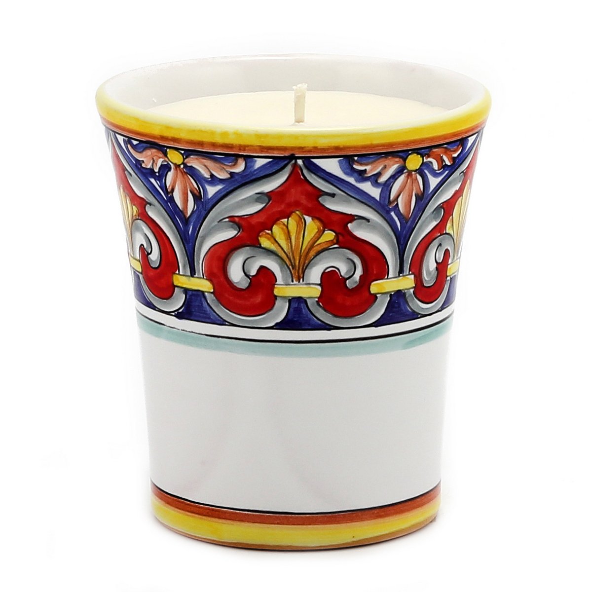 DERUTA CANDLES: Contemporary TODI Design Scented Candle with Capri Gardenia Fragrance - Perfect for Home Decor, Relaxation & Romantic Ambiance