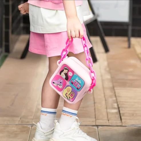 Stylish Barbie-Themed Shoulder Sling & Handbag for Girls - Cute Fashion Accessory for Barbie Lovers | Perfect for School, Parties & Everyday Use