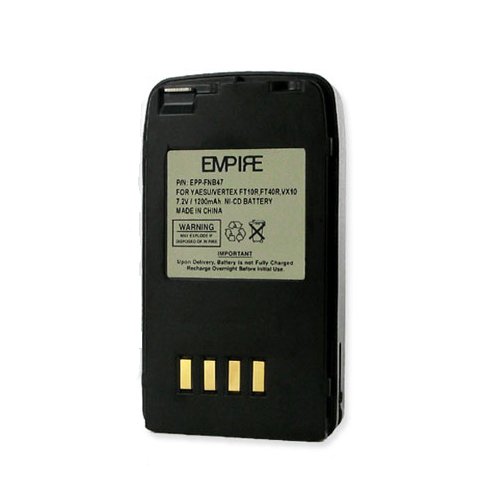 Empire 2-Way Radio Battery for Vertex FT50R - Ni-CD 7.2V 1200mAh High Capacity Replacement Battery - Compatible with Yaesu/Vertex FNB-V47 - Perfect for Emergency Communication, Outdoor Adventures & Security Teams