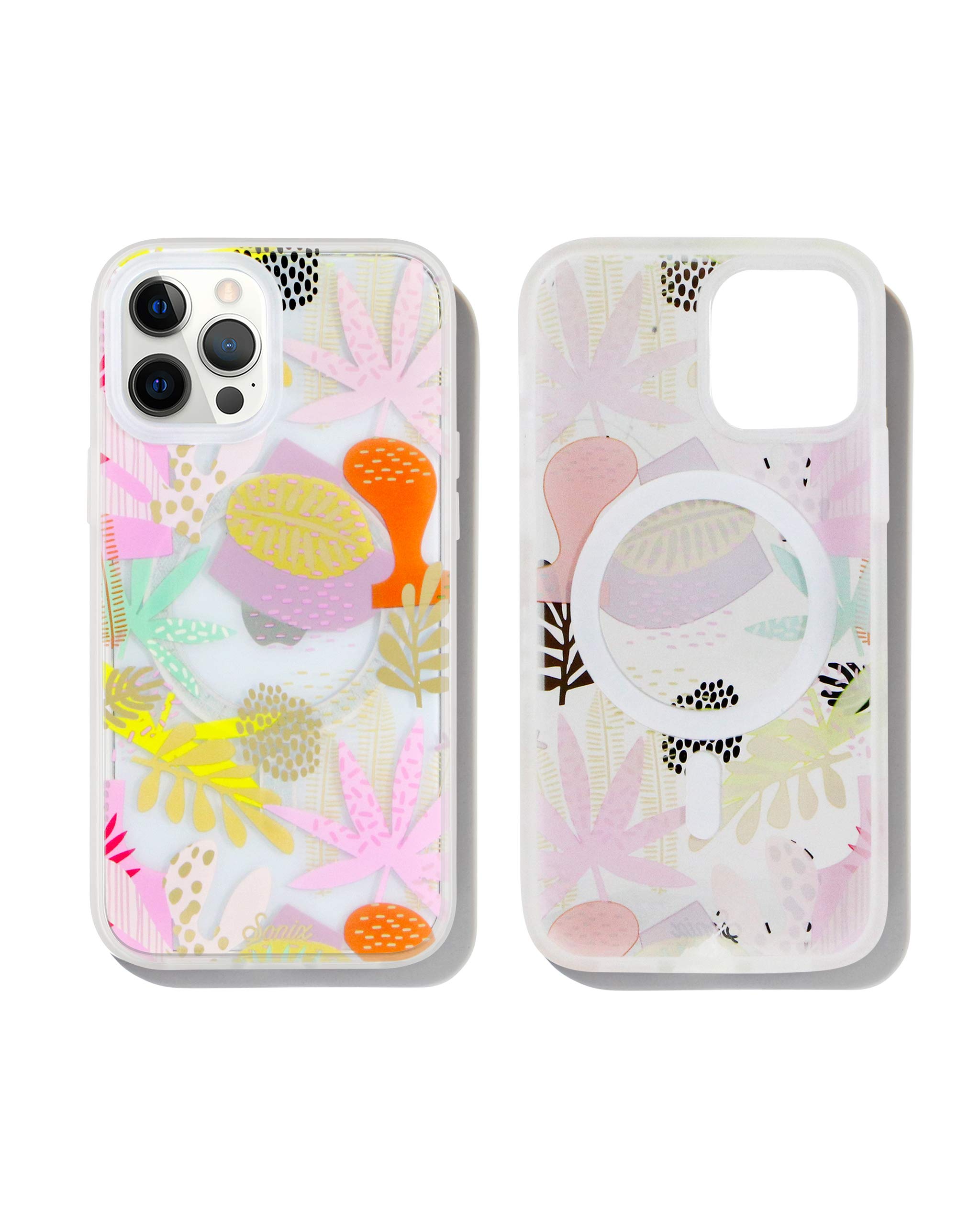 Sonix Matisse MagSafe Compatible iPhone 12 Pro Max Case - 10ft Drop Tested Protective Cover with Tropical Pastel Floral Design | Perfect for Everyday Use, Travel & Outdoor Activities