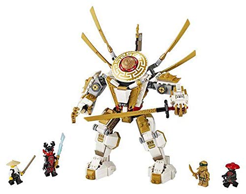 LEGO NINJAGO Legacy Golden Mech 71702 Building Kit - 489 Piece Construction Toy Set for Kids Ages 7-12 | Creative Play, Birthday Gift & Collectible for Ninja Fans | Perfect for Role Play, Display & STEM Learning